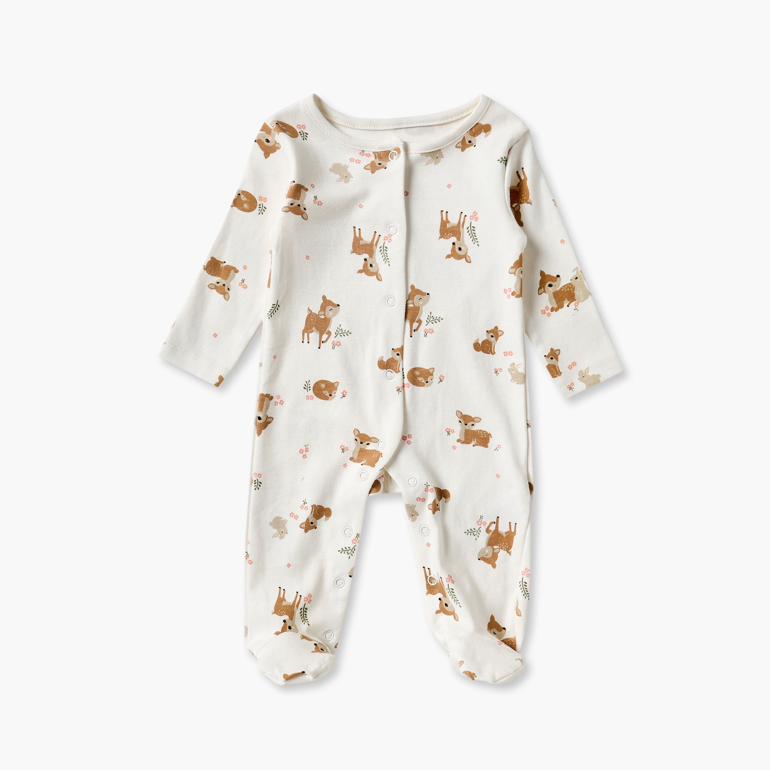 طقم هدايا ملابس للأطفال بطبعات غزلان من جونيورز - 5 قطع-baby-girls-clothing-setsandcoords-image-3