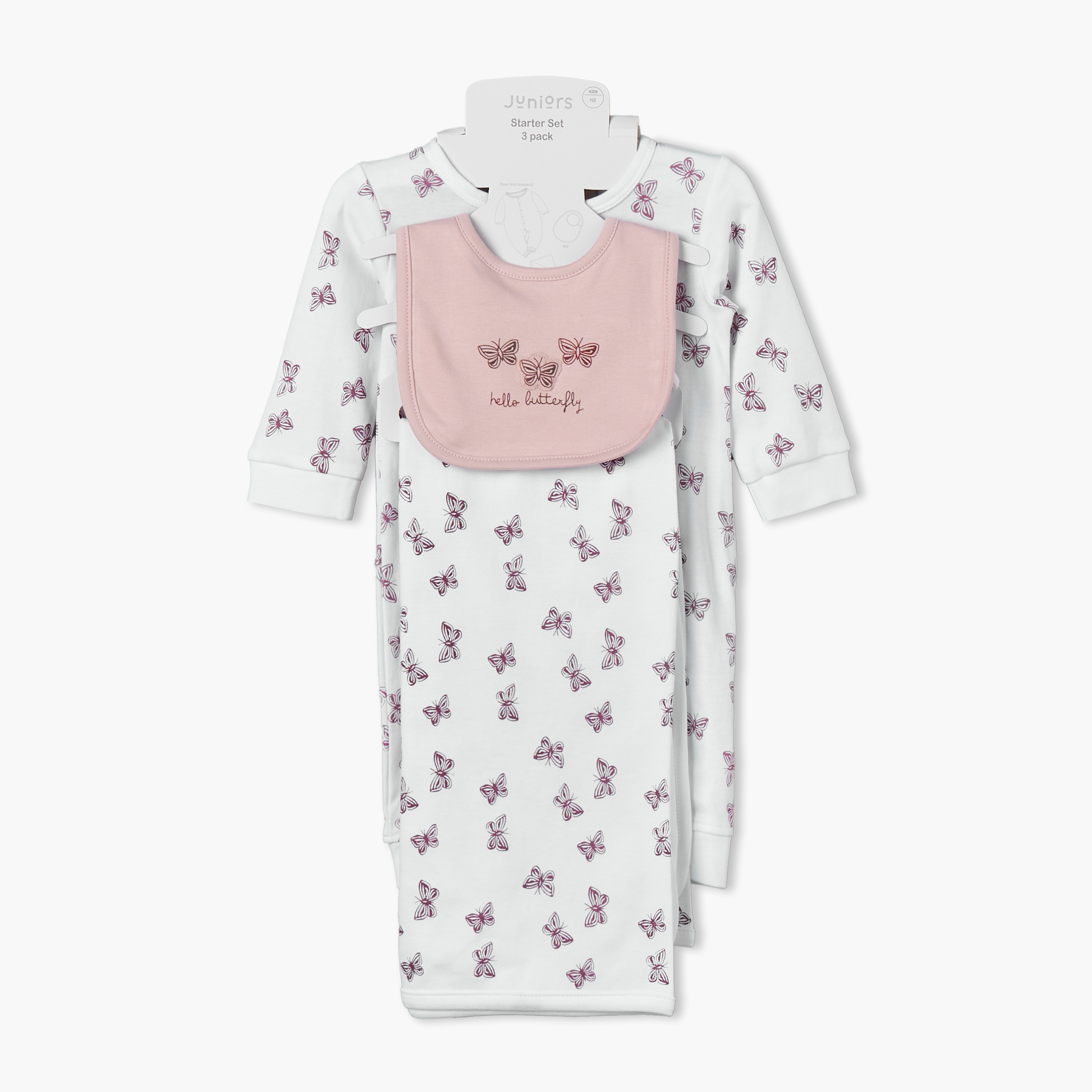Set of 3 Juniors Clothing Gift Set with Butterfly Print-baby-girls-clothing-setsandcoords-image-7