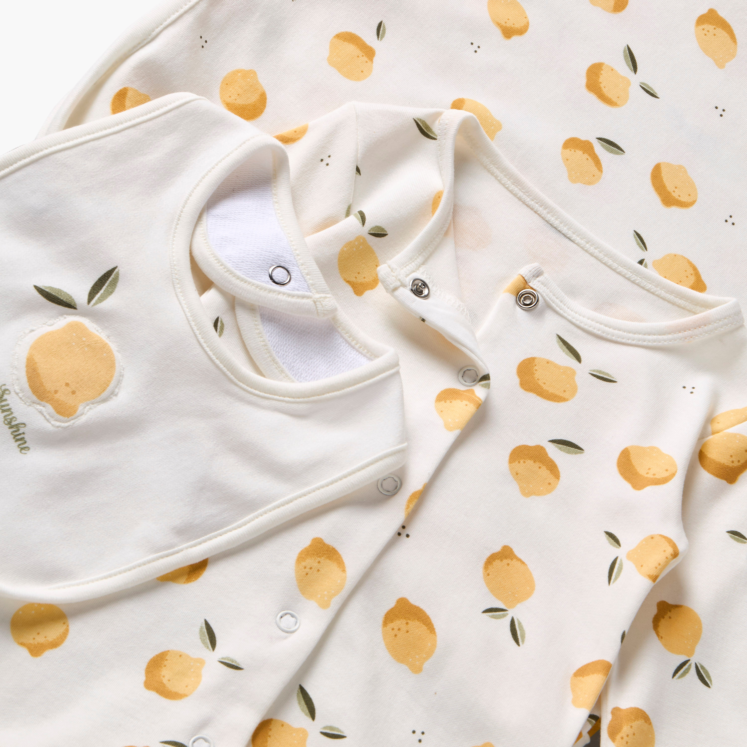 Set of 3 Juniors Clothing Gift Set with Lemon Print-baby-girls-clothing-setsandcoords-image-5
