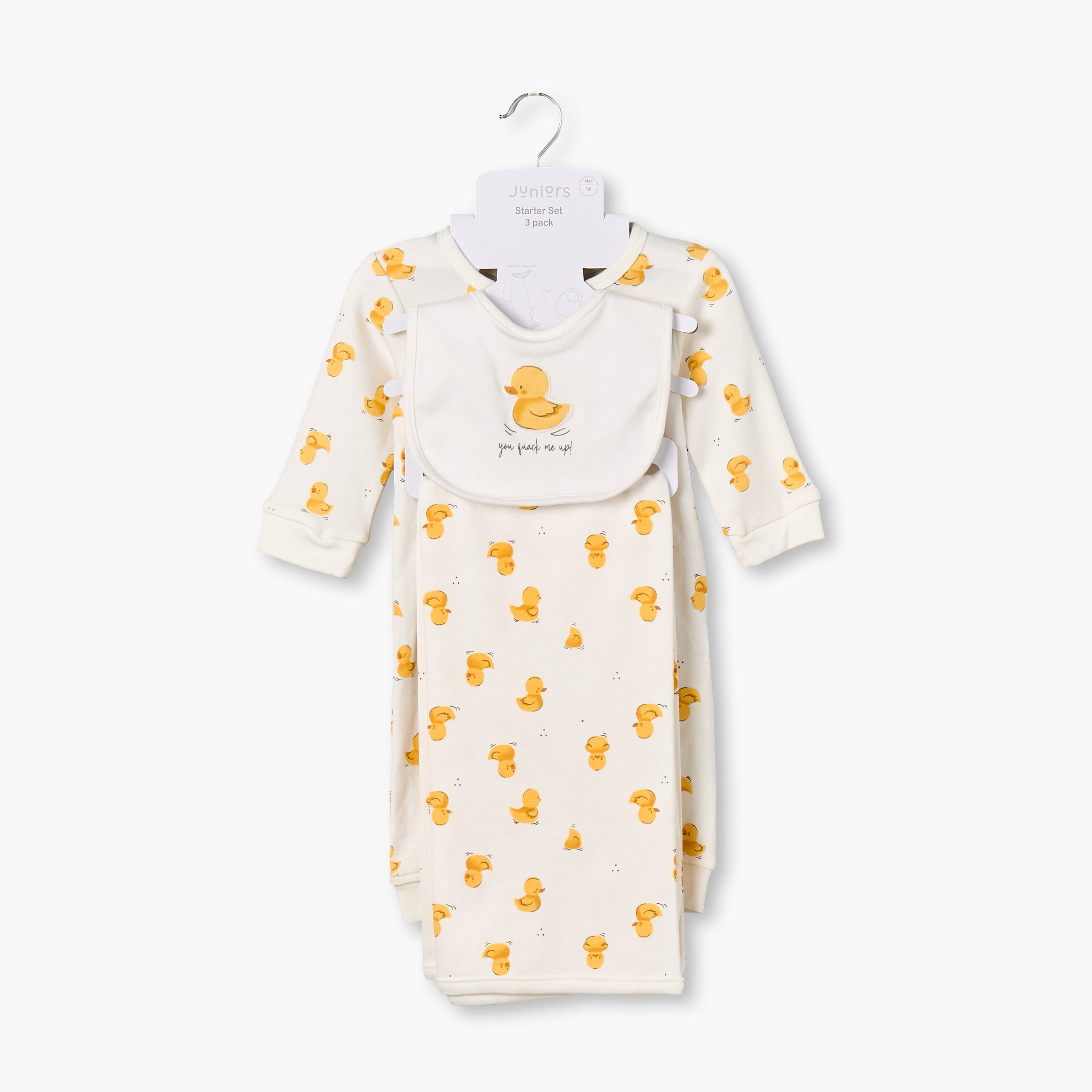 Set of 3 Juniors Clothing Gift Set with Duck Print-baby-girls-clothing-setsandcoords-image-1