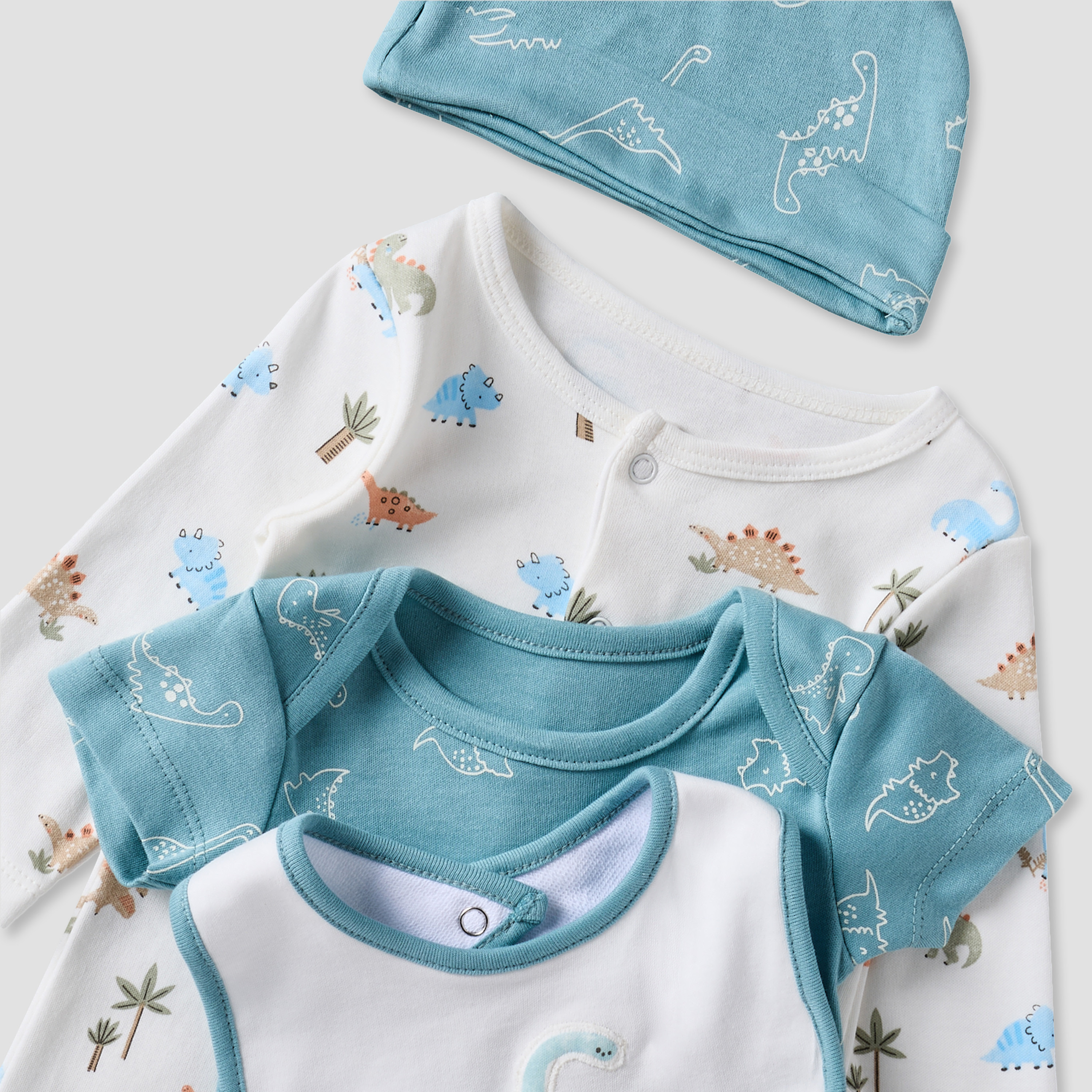 طقم هدايا ملابس بطبعات ديناصور من جونيورز - طقم 6 قطع-baby-boys-clothing-setsandcoords-image-8