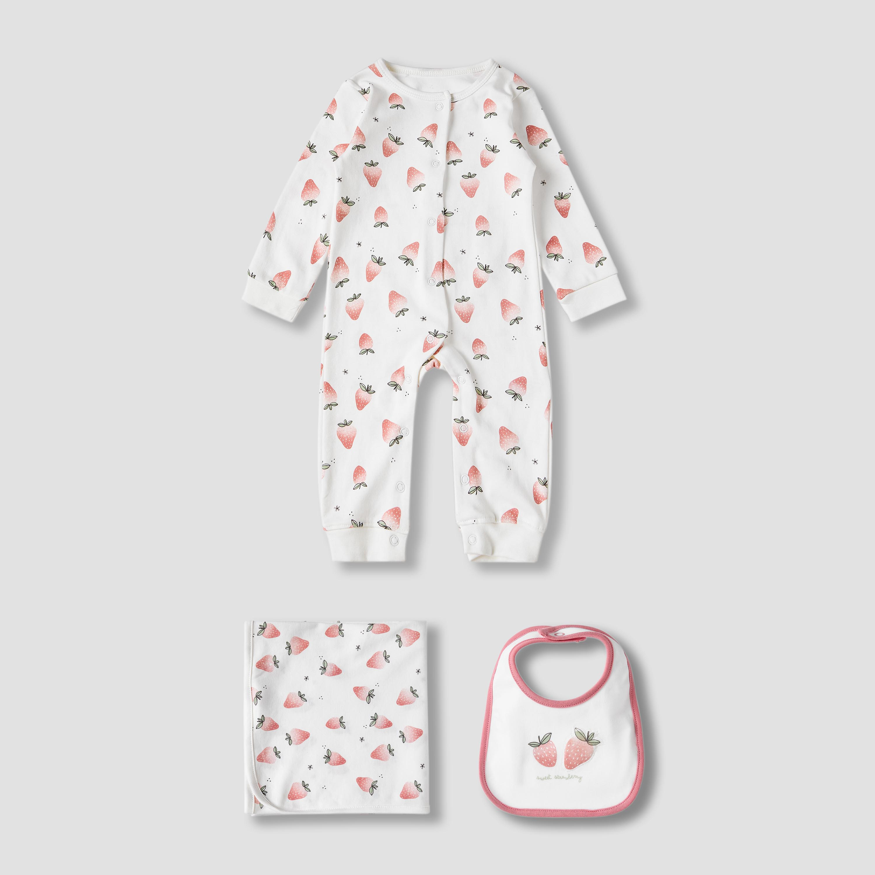 Set of 3 Juniors Clothing Gift Set with Snap Button Closure-baby-girls-clothing-nightwear-sleepsuits-image-1