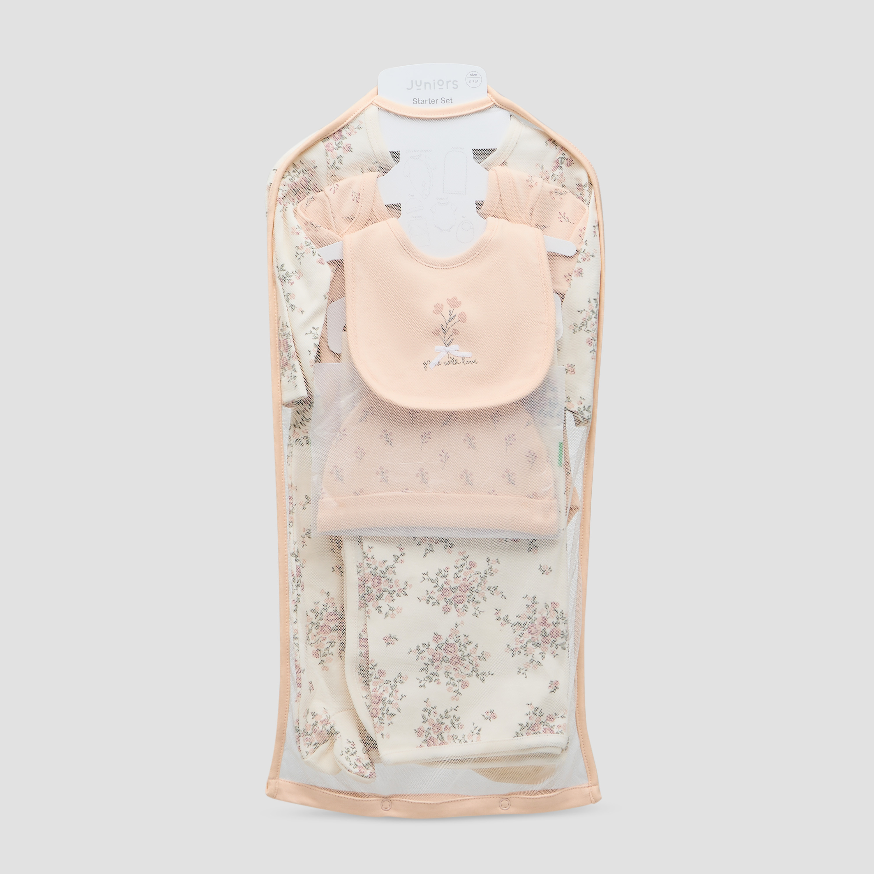 Juniors 5-Piece Floral Print Clothing Gift Set-baby-girls-clothing-setsandcoords-image-1