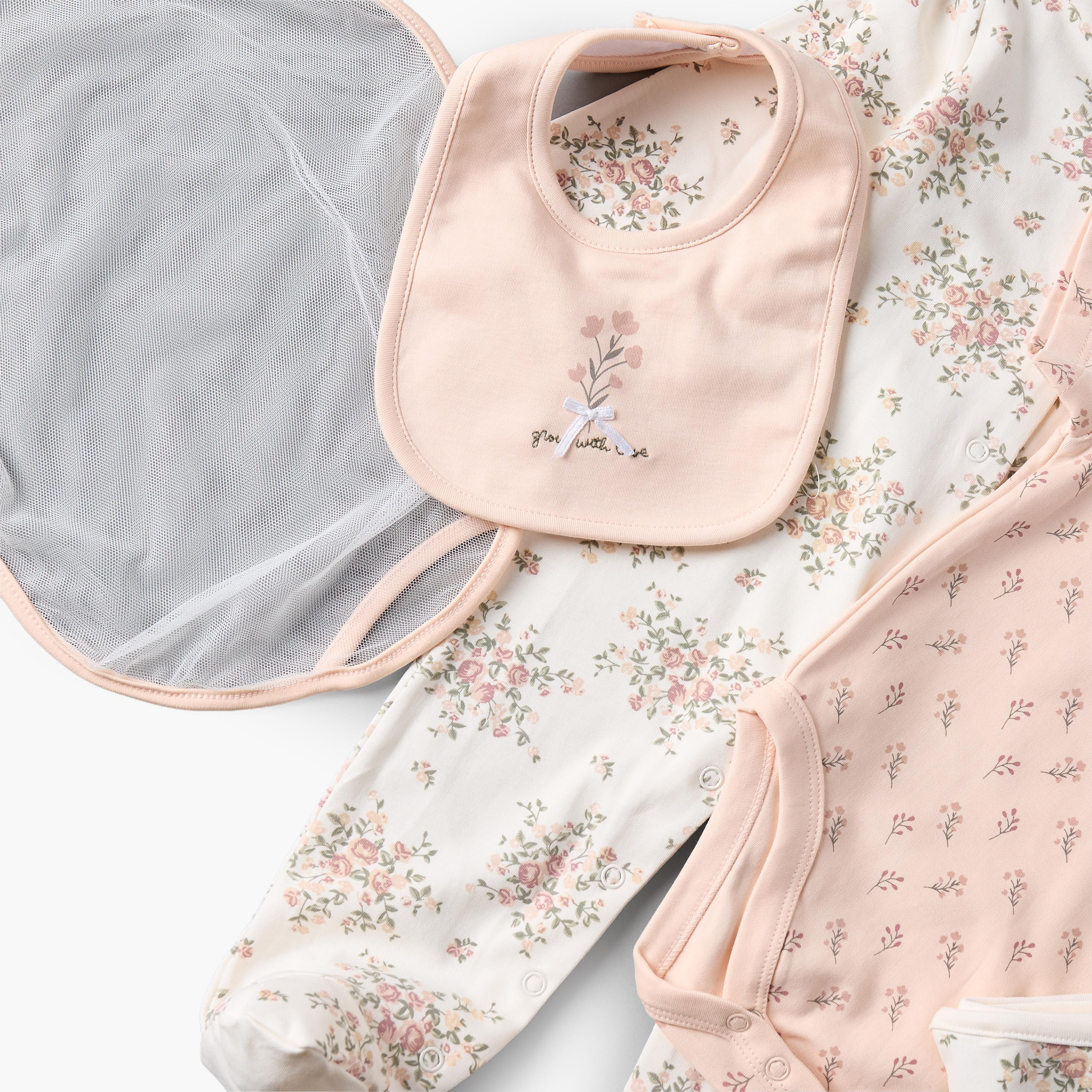 Juniors 5-Piece Floral Print Clothing Gift Set-baby-girls-clothing-setsandcoords-image-10