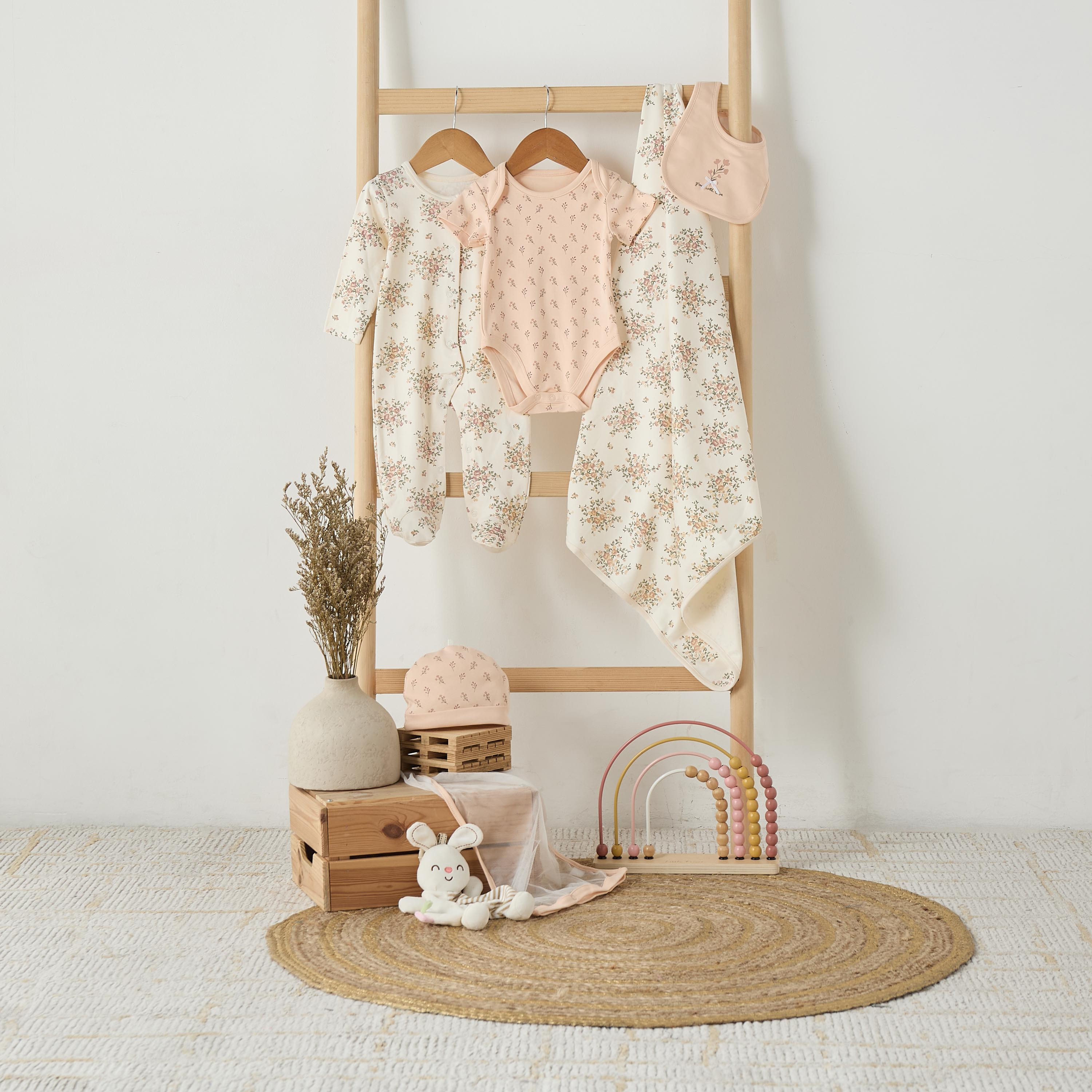 Juniors 5-Piece Floral Print Clothing Gift Set-baby-girls-clothing-setsandcoords-image-12