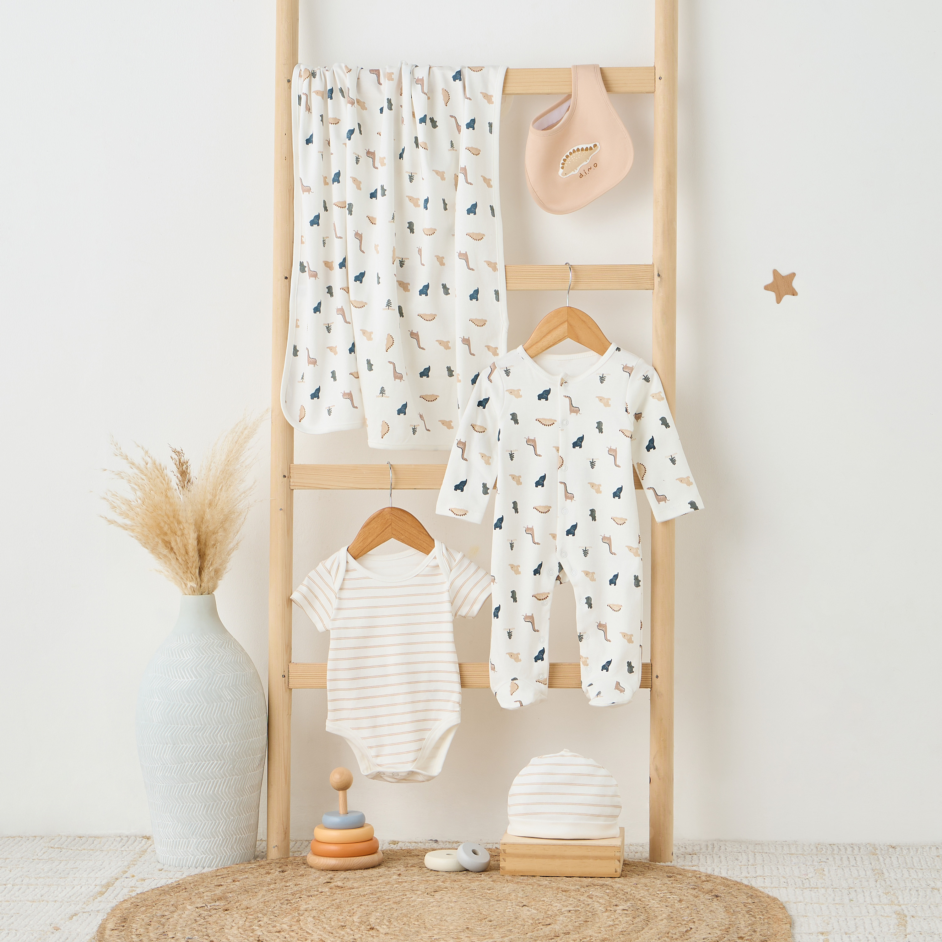 طقم ملابس هدايا بطبعات ديناصور 6 قطع من جونيورز-baby-boys-clothing-setsandcoords-image-10