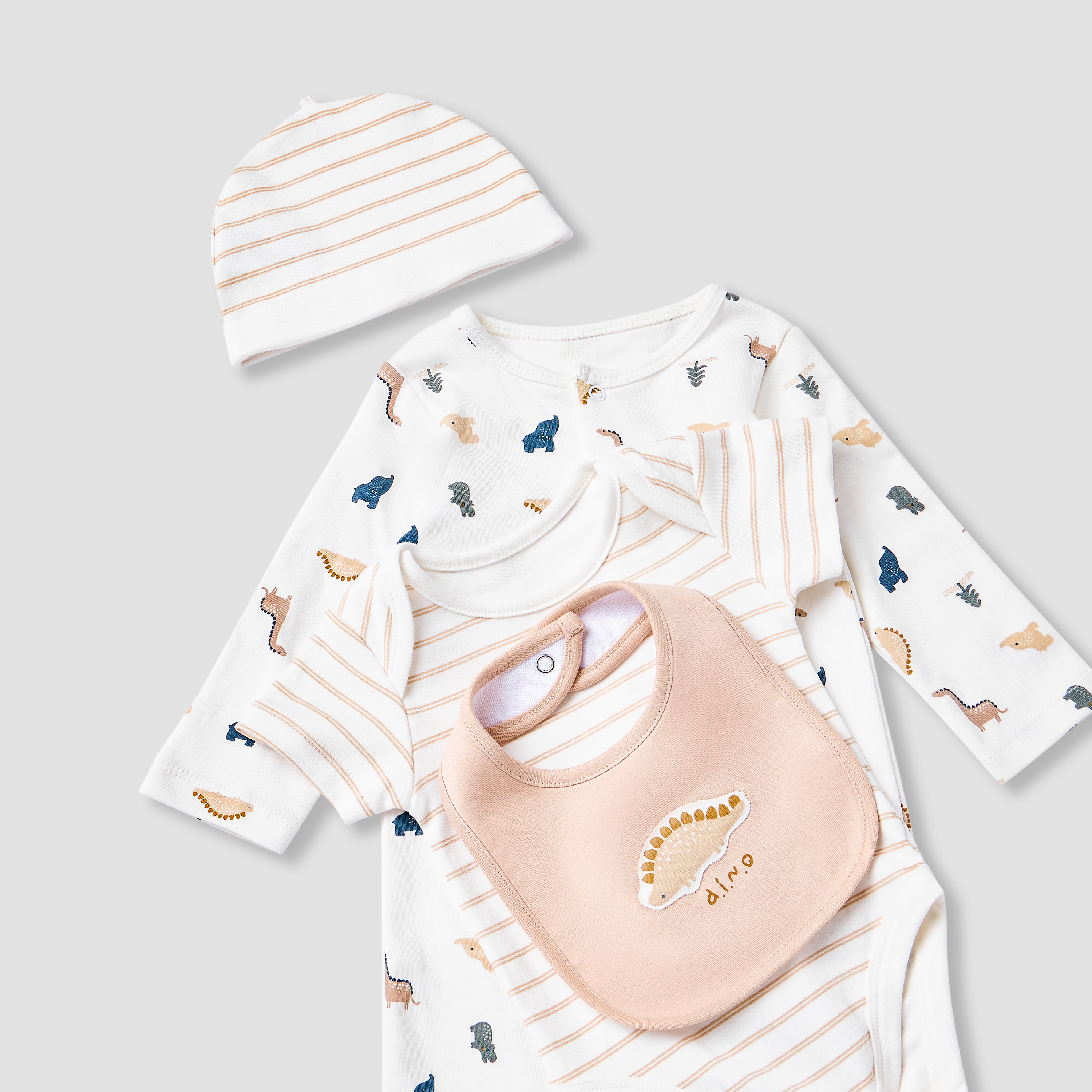 طقم ملابس هدايا بطبعات ديناصور 6 قطع من جونيورز-baby-boys-clothing-setsandcoords-image-7