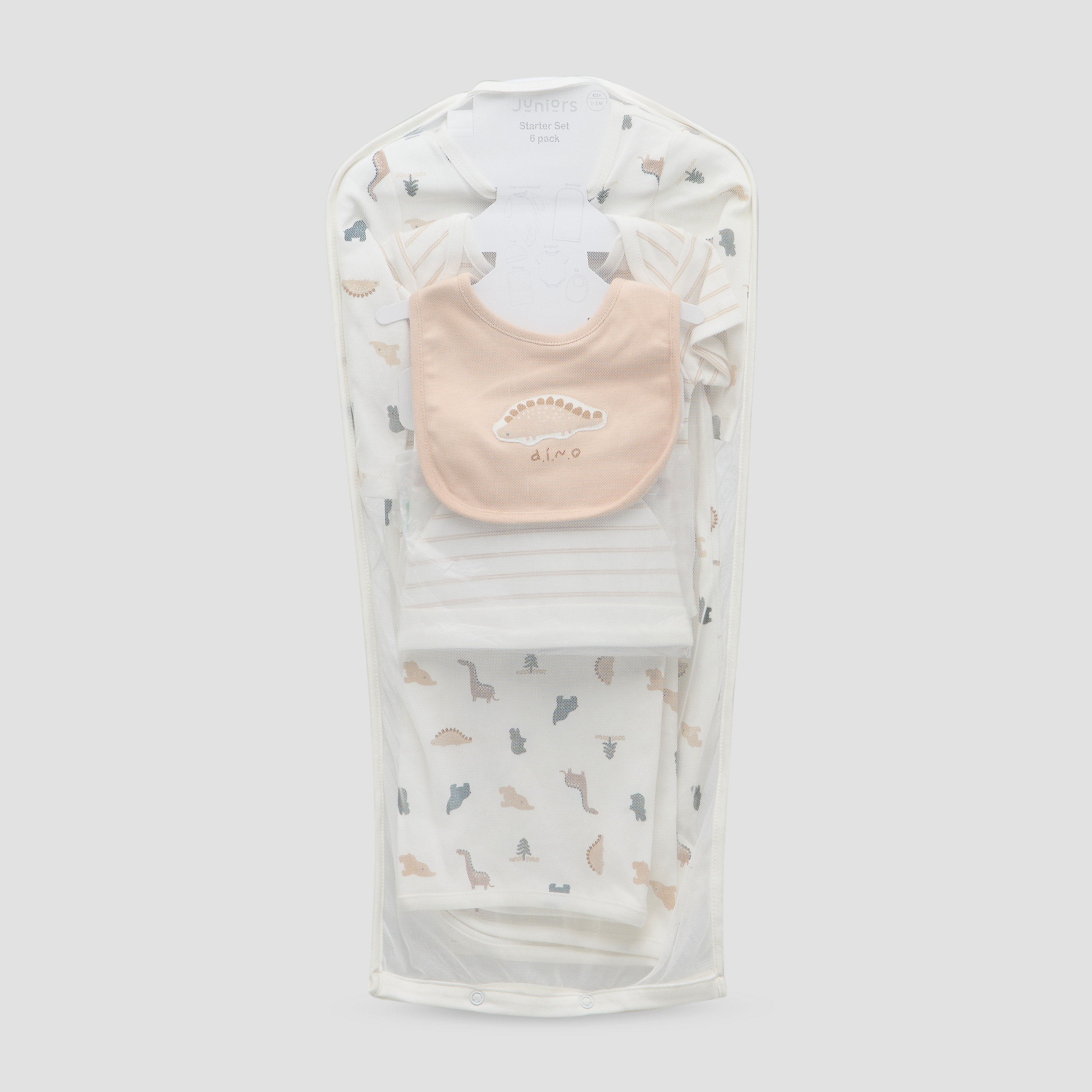 طقم ملابس هدايا بطبعات ديناصور 6 قطع من جونيورز-baby-boys-clothing-setsandcoords-image-9