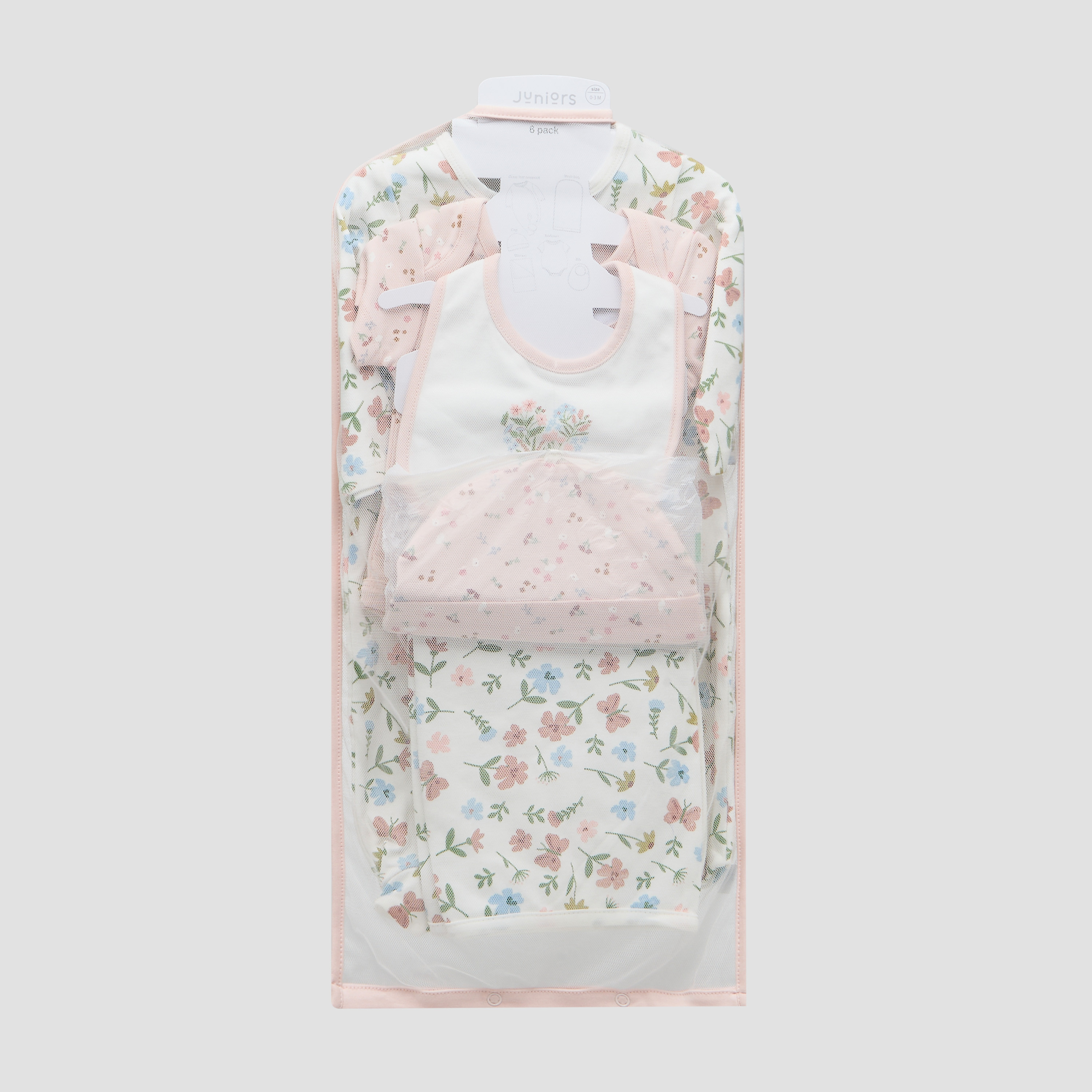 Juniors 6-Piece Floral Print Clothing Gift Set-baby-girls-clothing-setsandcoords-image-9