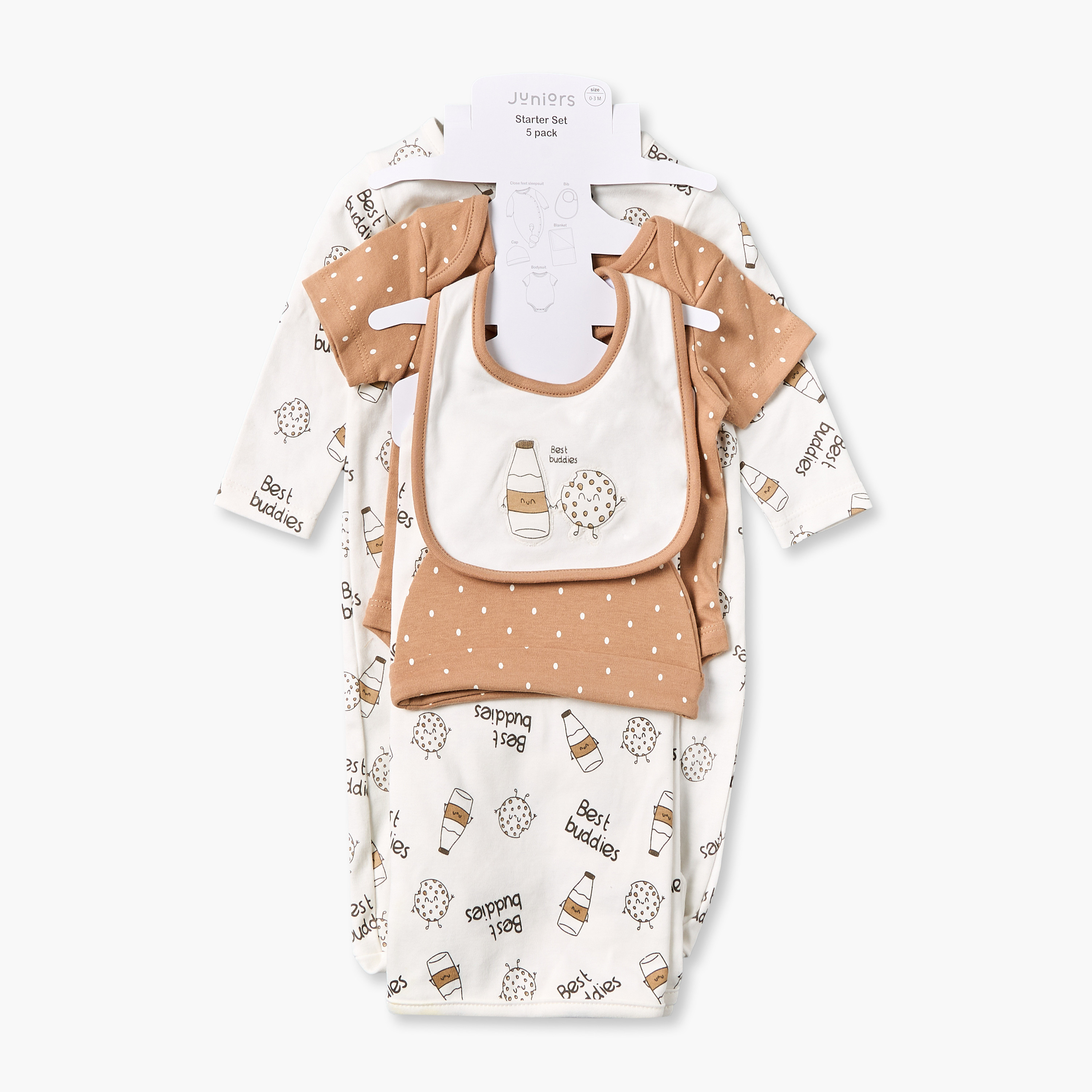 طقم من 5 قطع هدايا ملابس بطبعات من جونيورز-baby-boys-clothing-setsandcoords-image-1