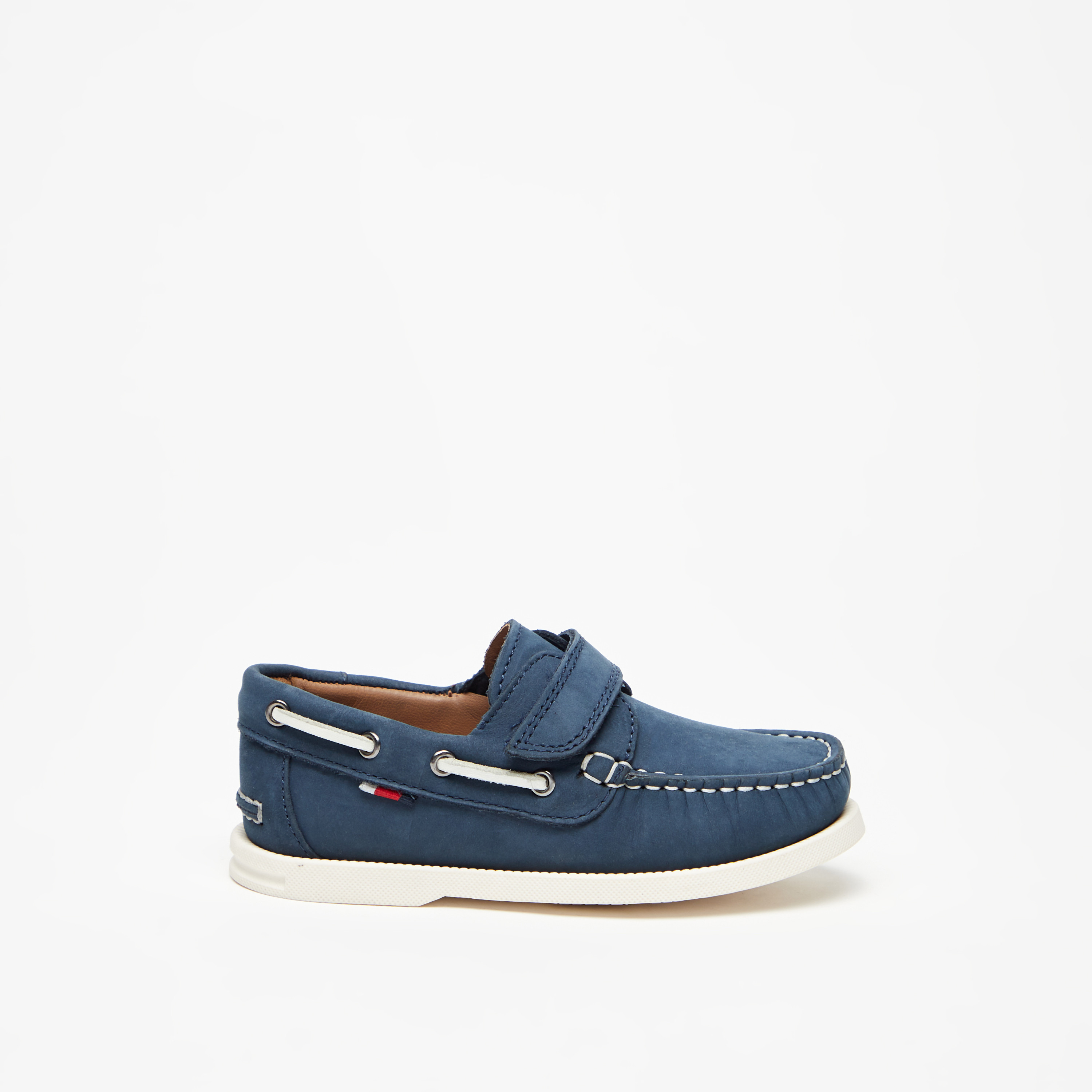 حذاء موكاسين سادة سهل الارتداء بدرزات من مستر دوتشيني-boys-shoes-loafers-image-1