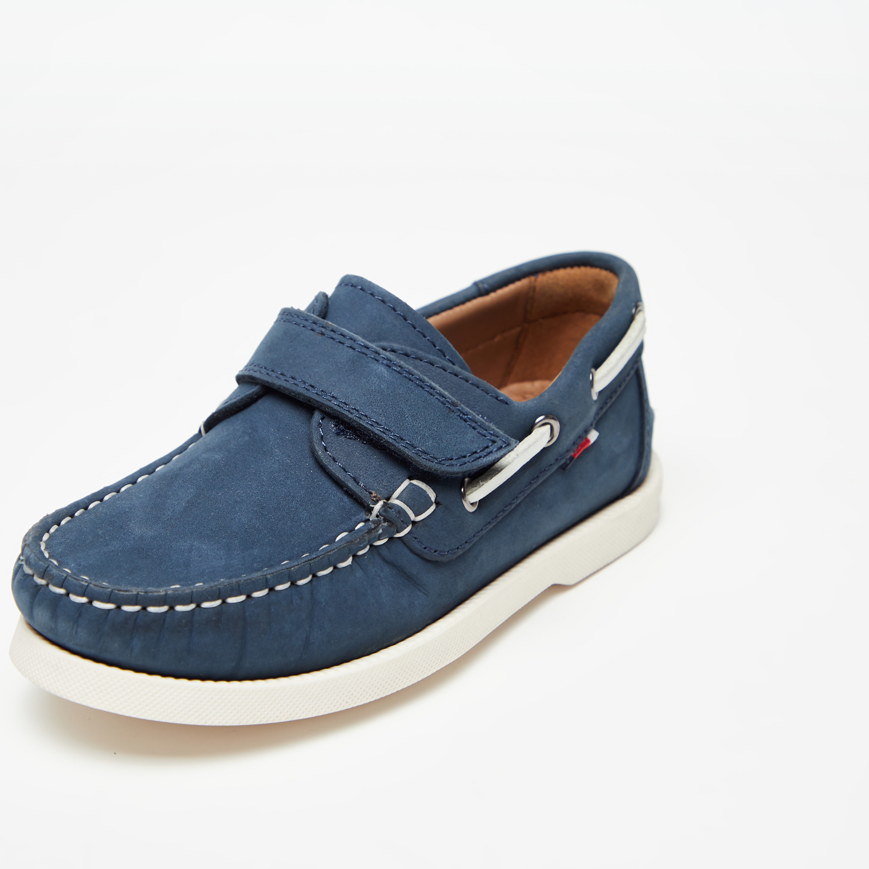 حذاء موكاسين سادة سهل الارتداء بدرزات من مستر دوتشيني-boys-shoes-loafers-image-4