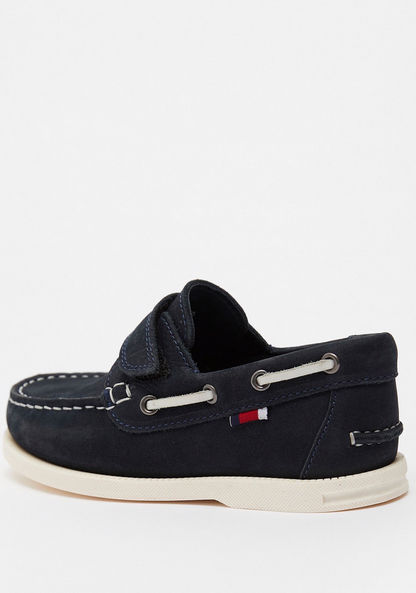 Solid Slip-On Moccasins with Lace Accent-Boy%27s Casual Shoes-image-2