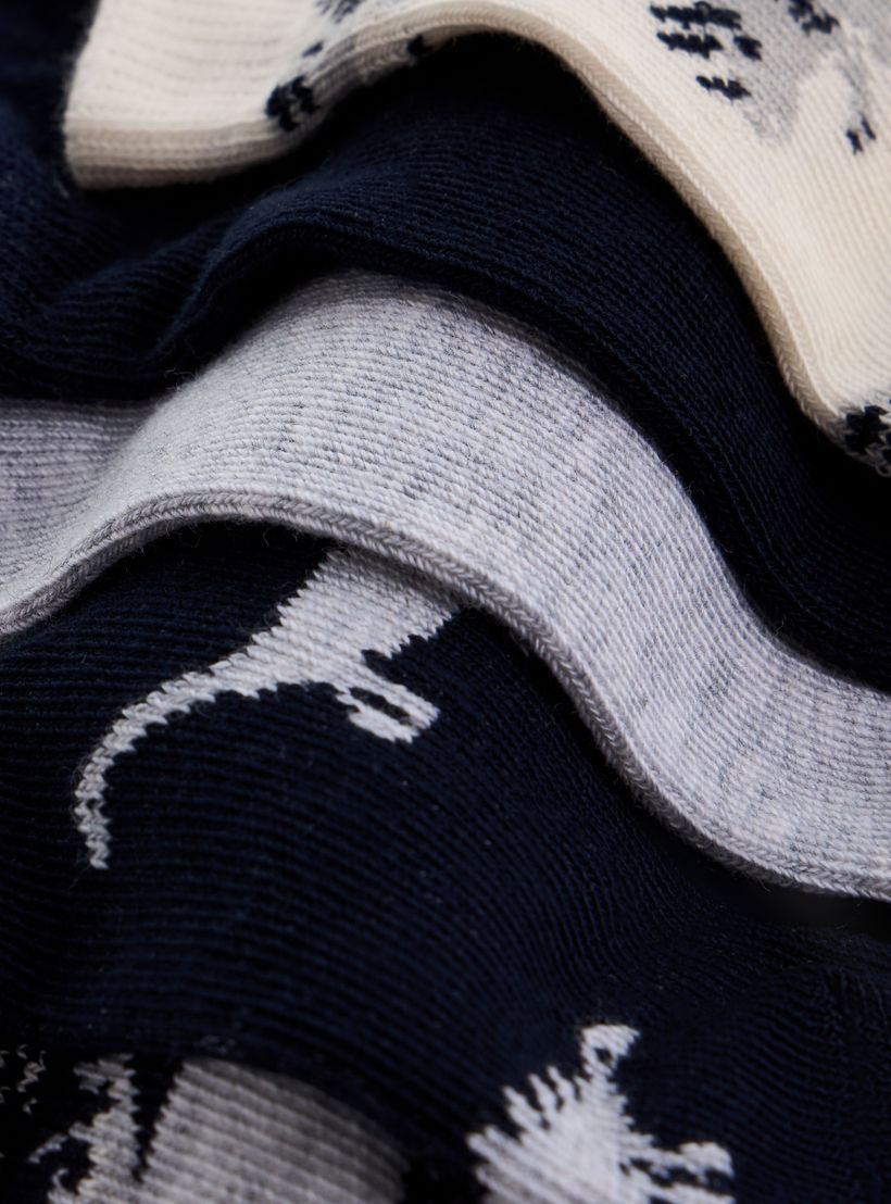 طقم جوارب 5 أزواج متنوعة بطول الكاحل من جونيورز-girls-accessories-socks-image-4