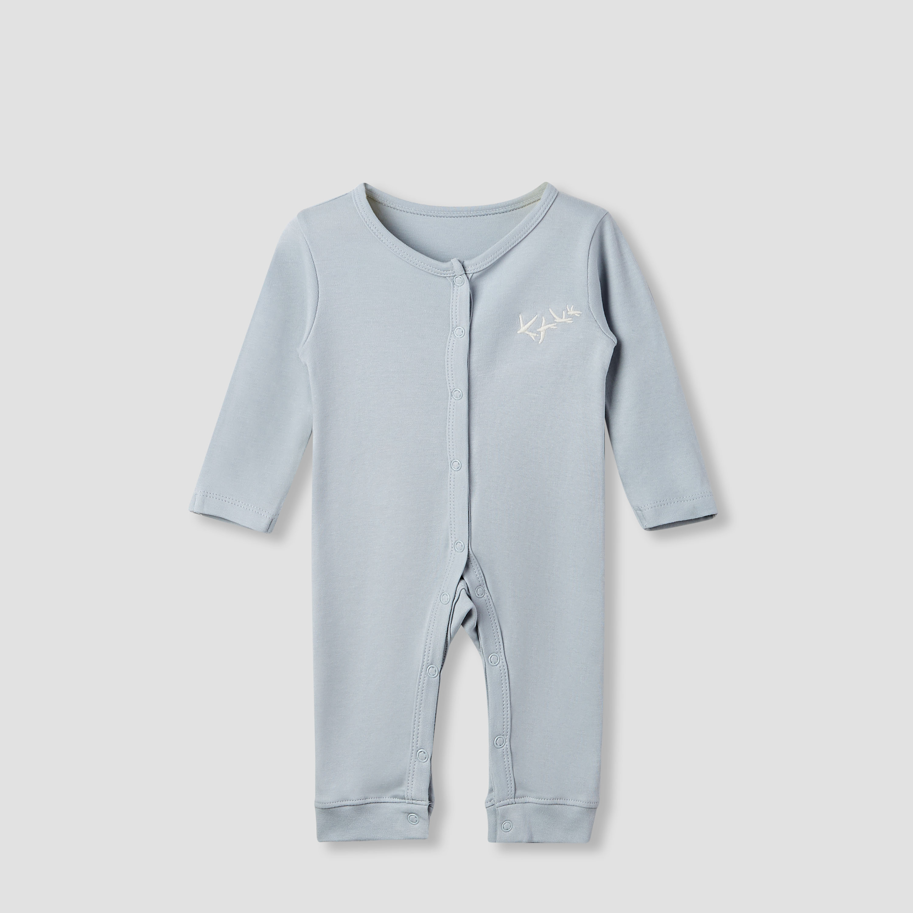 Juniors Printed Sleepsuit with Long Sleeves - Set of 3-baby-girls-clothing-nightwear-sleepsuits-image-2