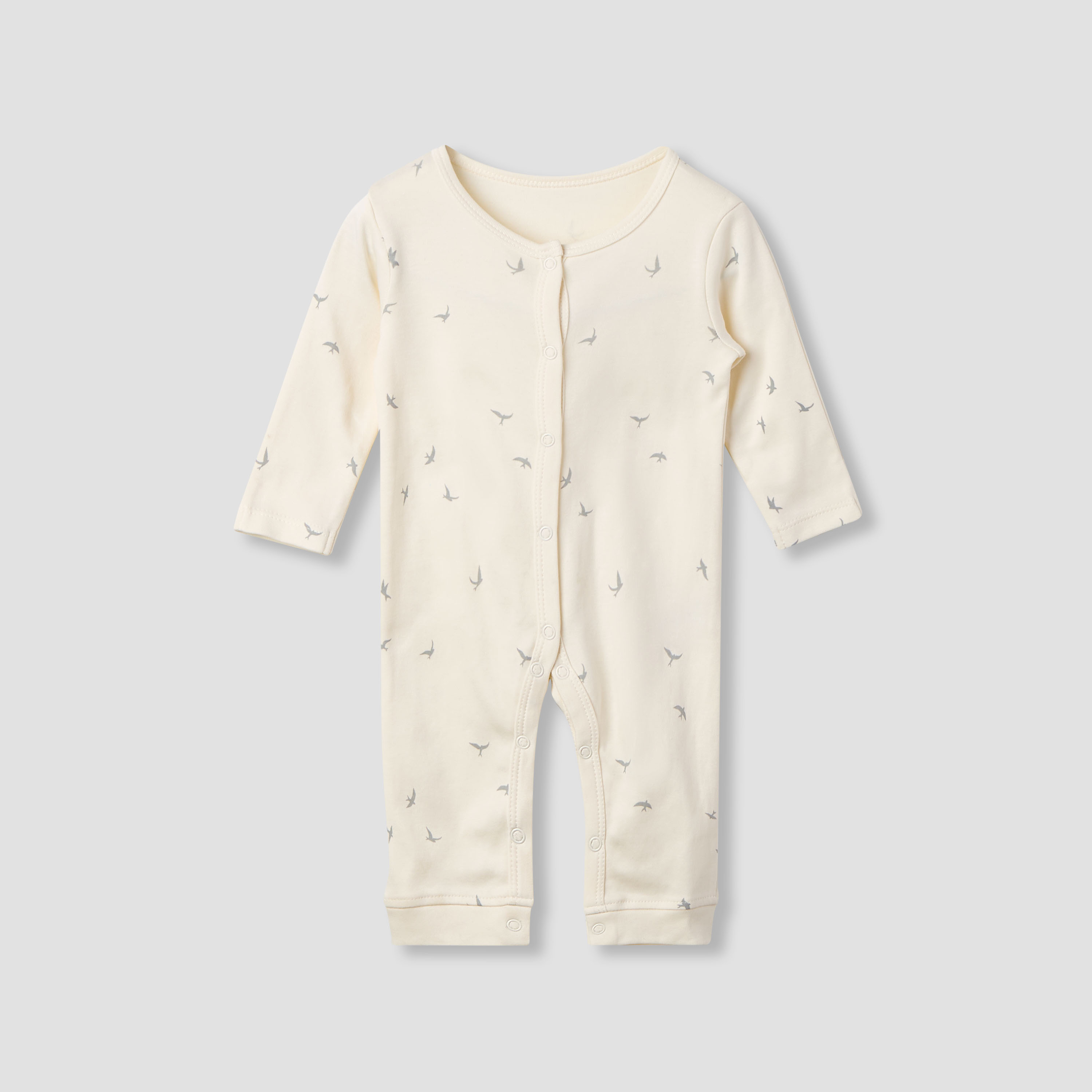 Juniors Printed Sleepsuit with Long Sleeves - Set of 3-baby-girls-clothing-nightwear-sleepsuits-image-4