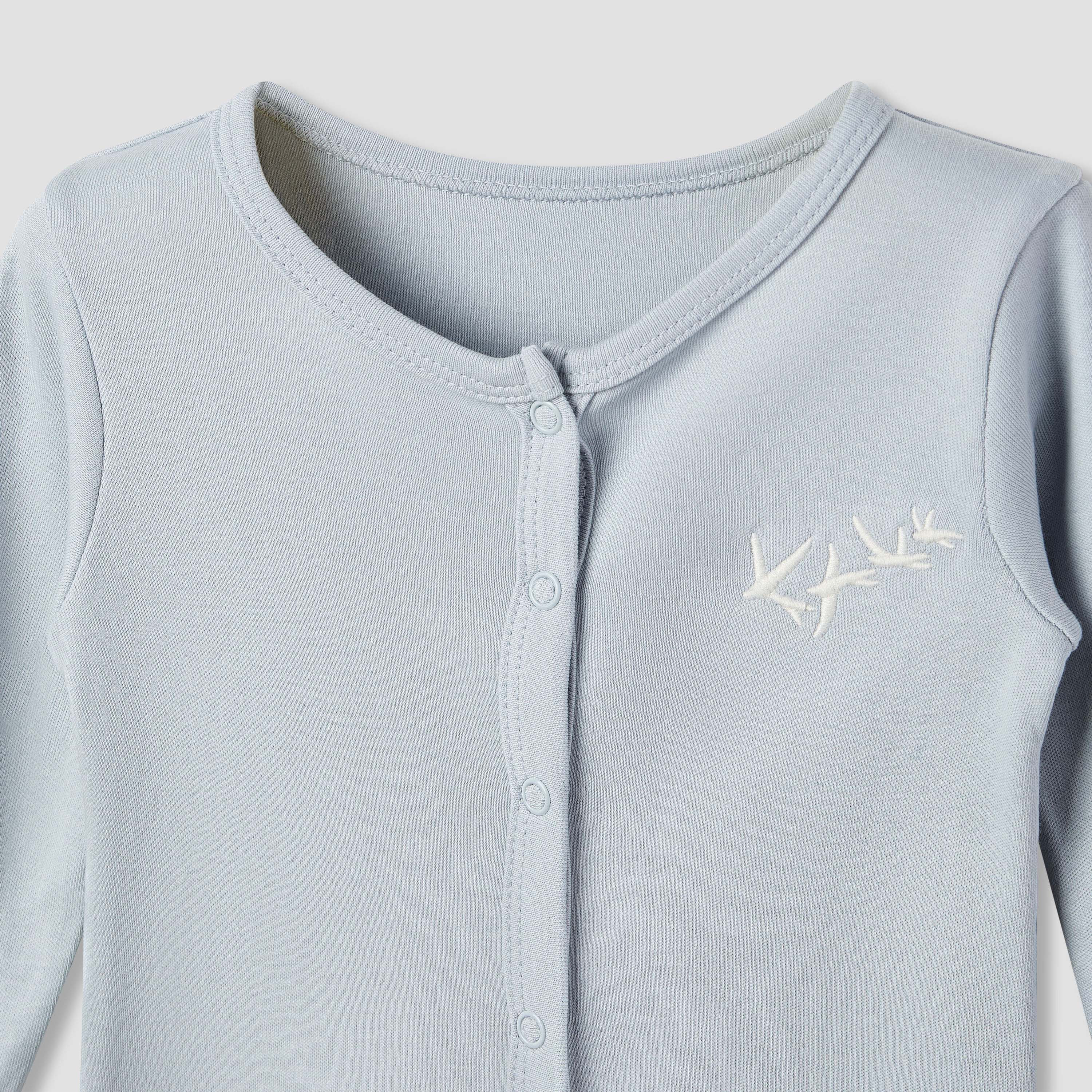 Juniors Printed Sleepsuit with Long Sleeves - Set of 3-baby-girls-clothing-nightwear-sleepsuits-image-5