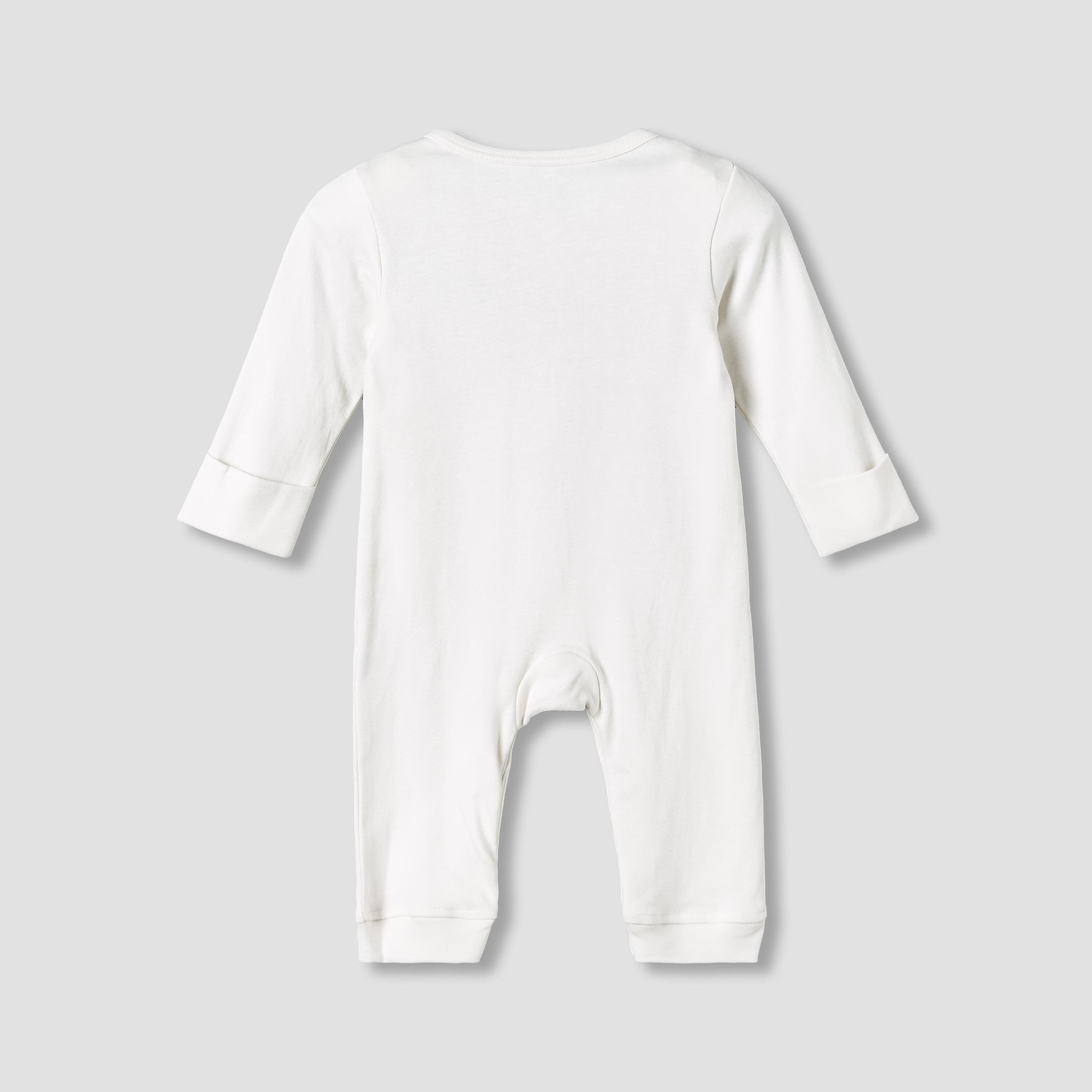 Pack of 3 Juniors Cotton Round Neck Long Sleeve Sleepsuit with Snap Button Closure-baby-girls-clothing-nightwear-sleepsuits-image-6