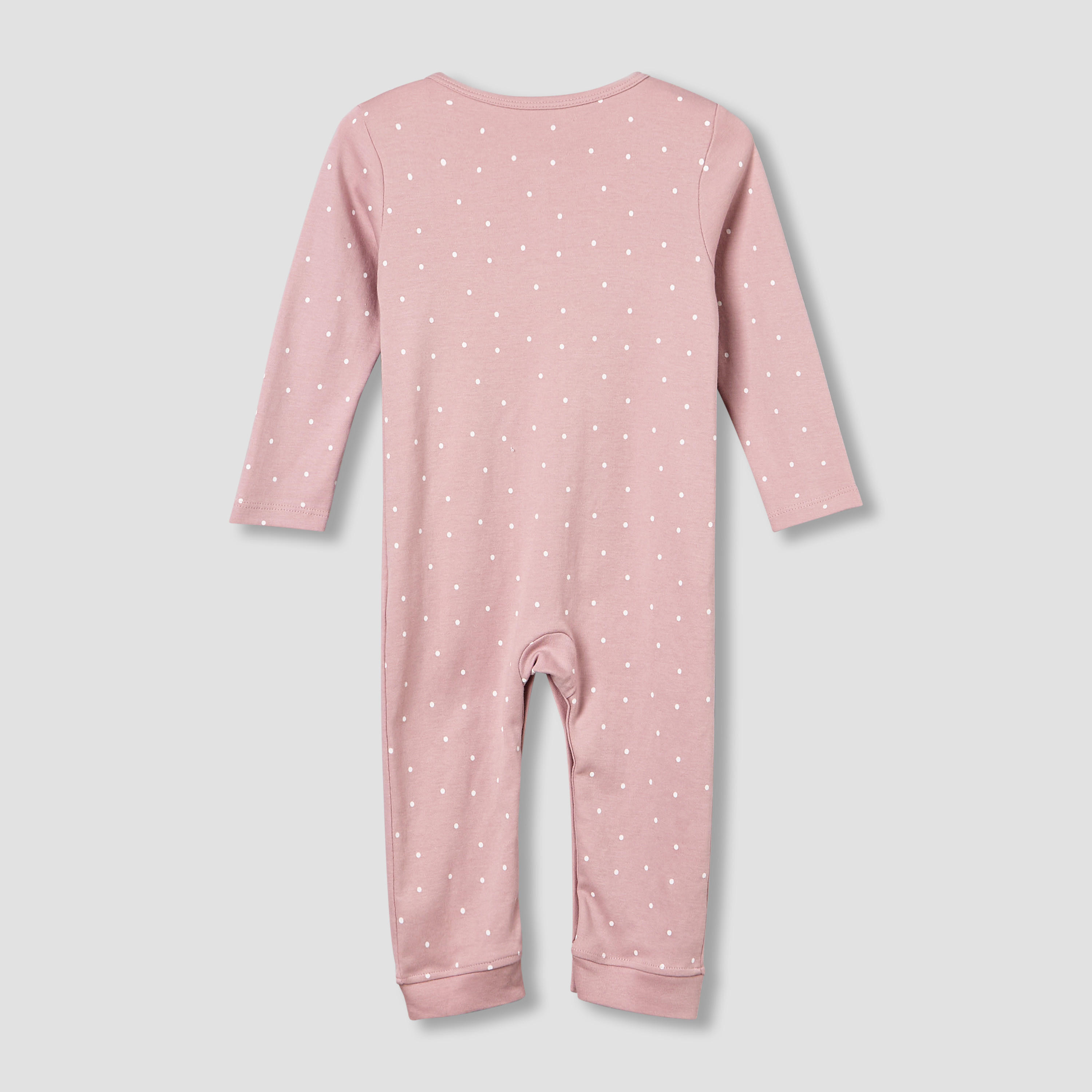 بدلة نوم قطن بياقة مستديرة وأكمام طويلة وطبعات زرافة من جونيورز - طقم من 3 قطع-baby-girls-clothing-nightwear-sleepsuits-image-7
