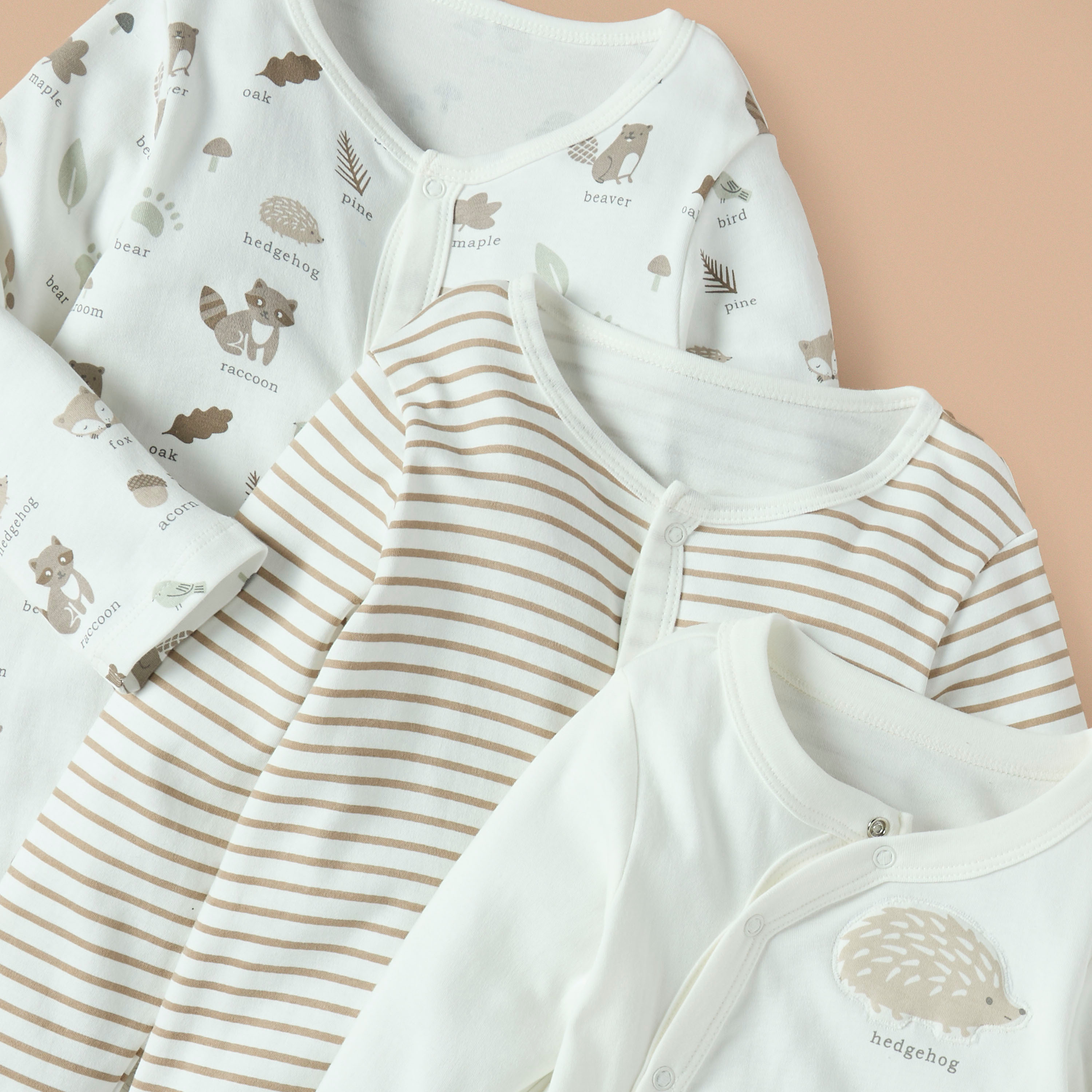 Juniors Printed Sleepsuit with Button Closure - Set of 3-baby-boys-clothing-nightwear-sleepsuits-image-5