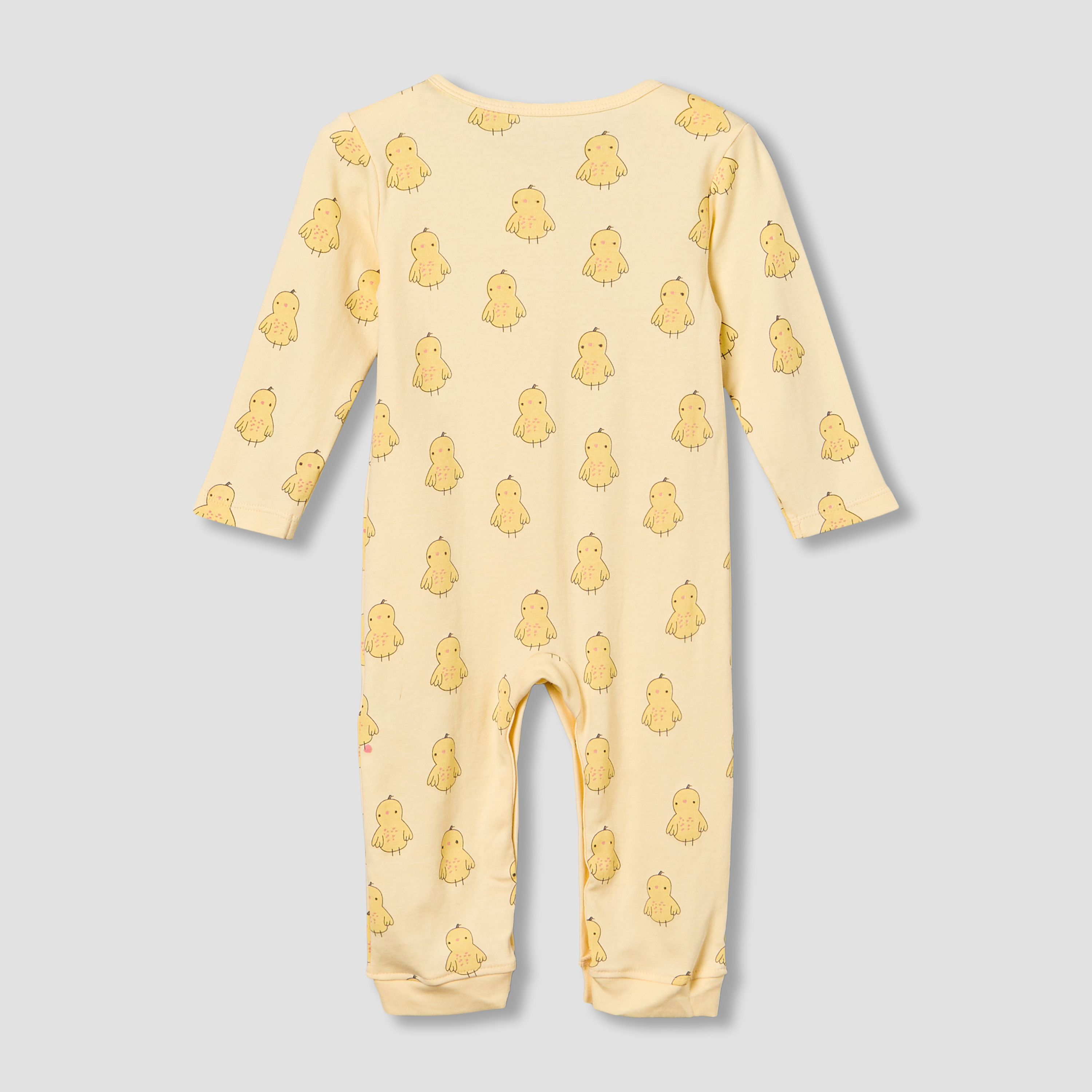 Pack of 3 Juniors Cotton Round Neck Long Sleeves Sleepsuit with Animal Print-baby-girls-clothing-nightwear-sleepsuits-image-6