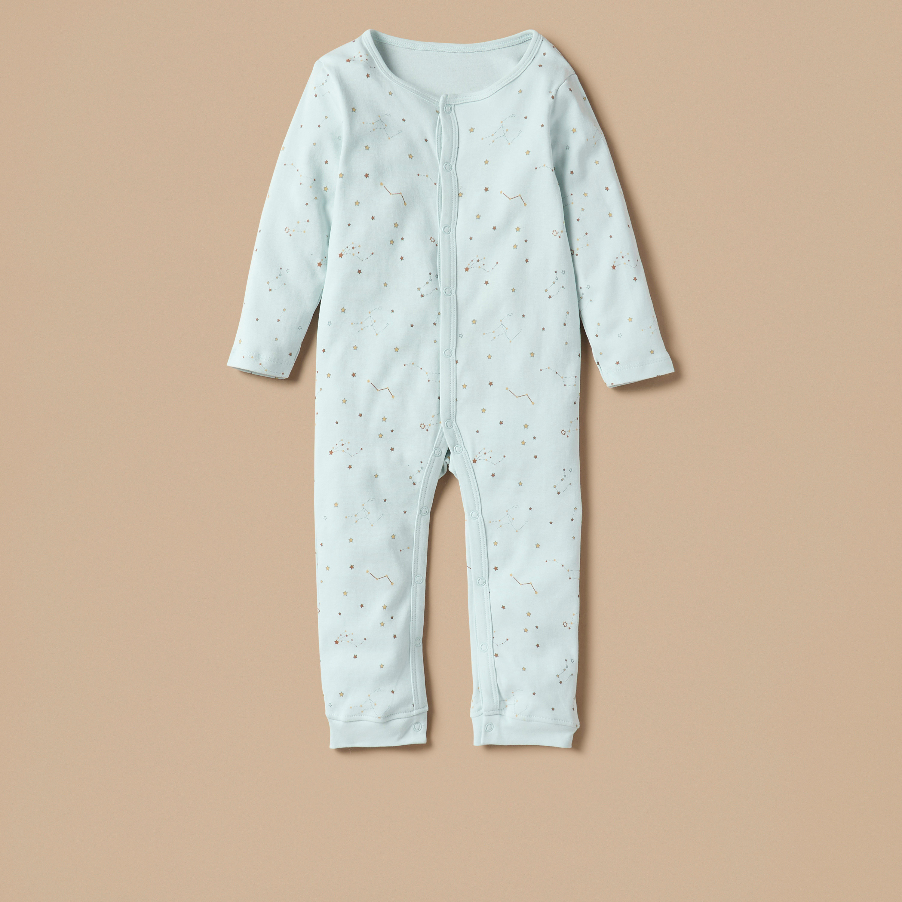 Juniors Printed Sleepsuit with Button Closure - Set of 3-baby-boys-clothing-nightwear-sleepsuits-image-2