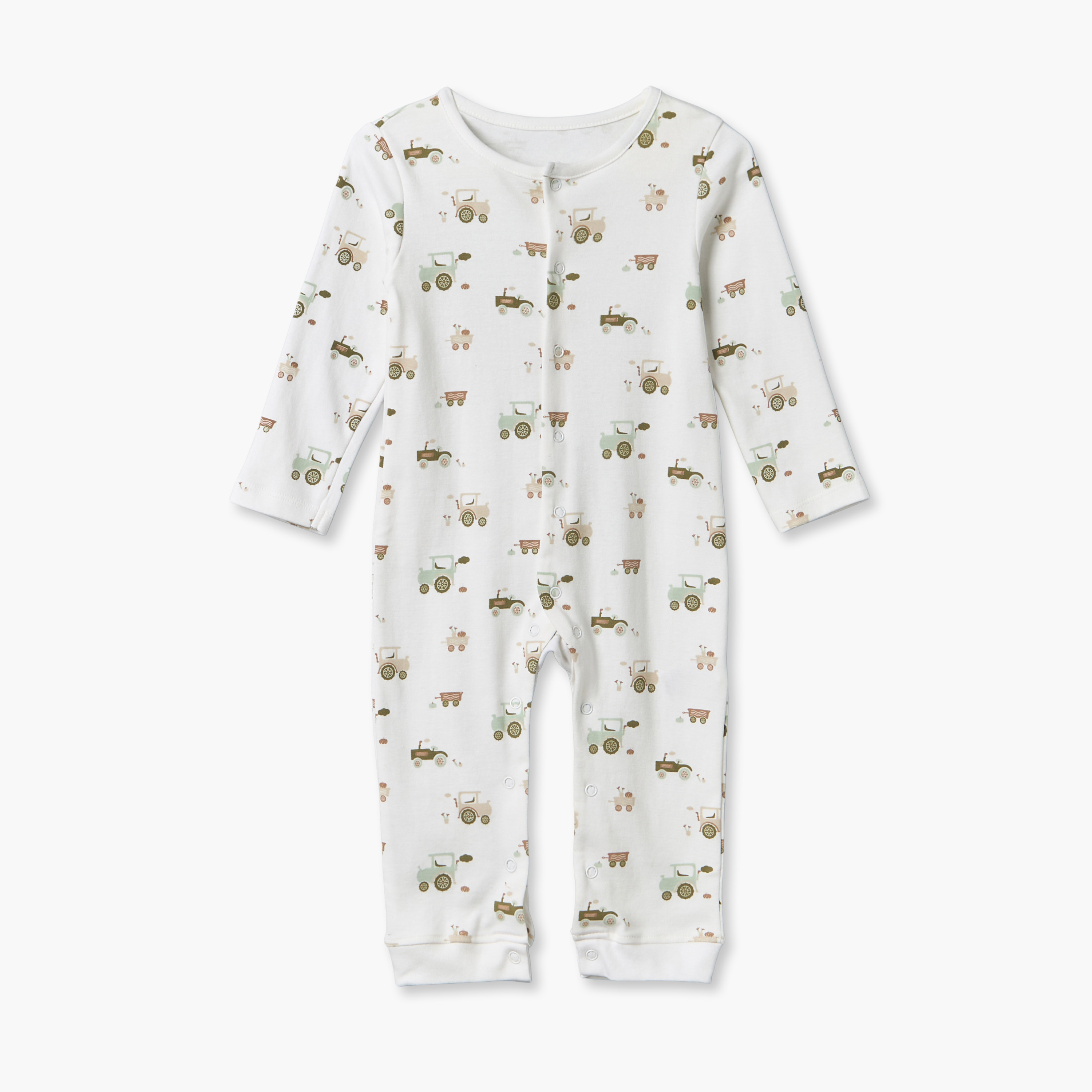 طقم من 3 - بدلة نوم قطن بياقة ضيقة وأكمام طويلة وطبعات من جونيورز-baby-boys-clothing-nightwear-sleepsuits-image-3