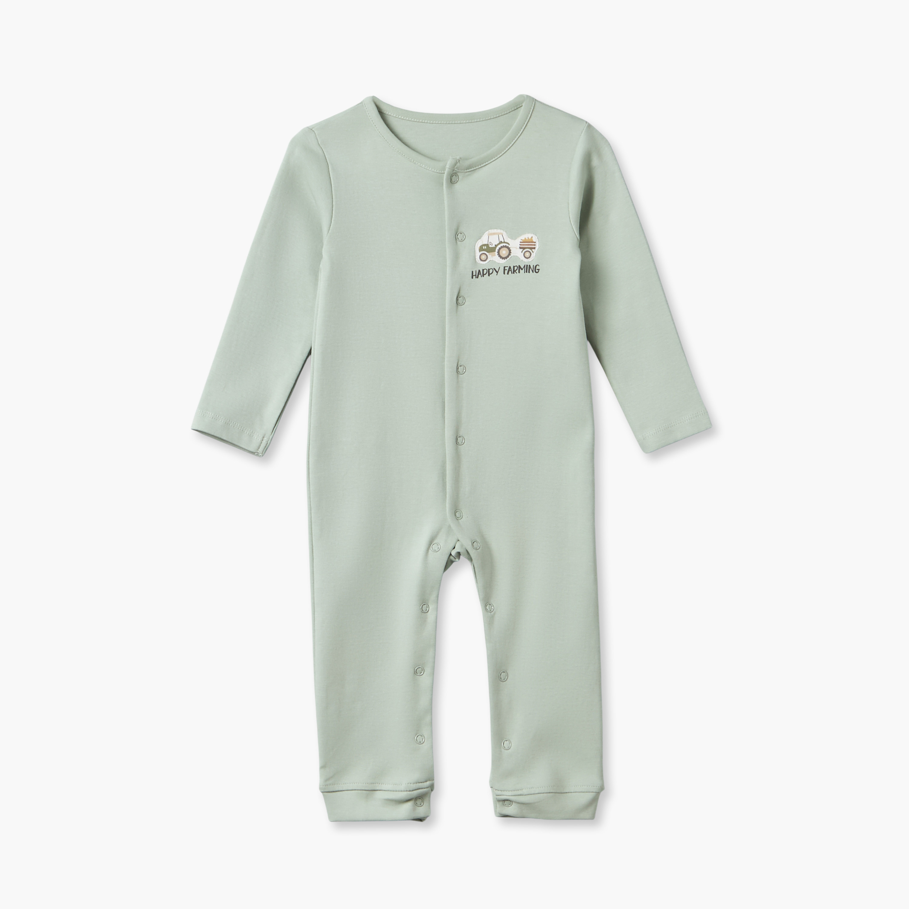 طقم من 3 - بدلة نوم قطن بياقة ضيقة وأكمام طويلة وطبعات من جونيورز-baby-boys-clothing-nightwear-sleepsuits-image-4