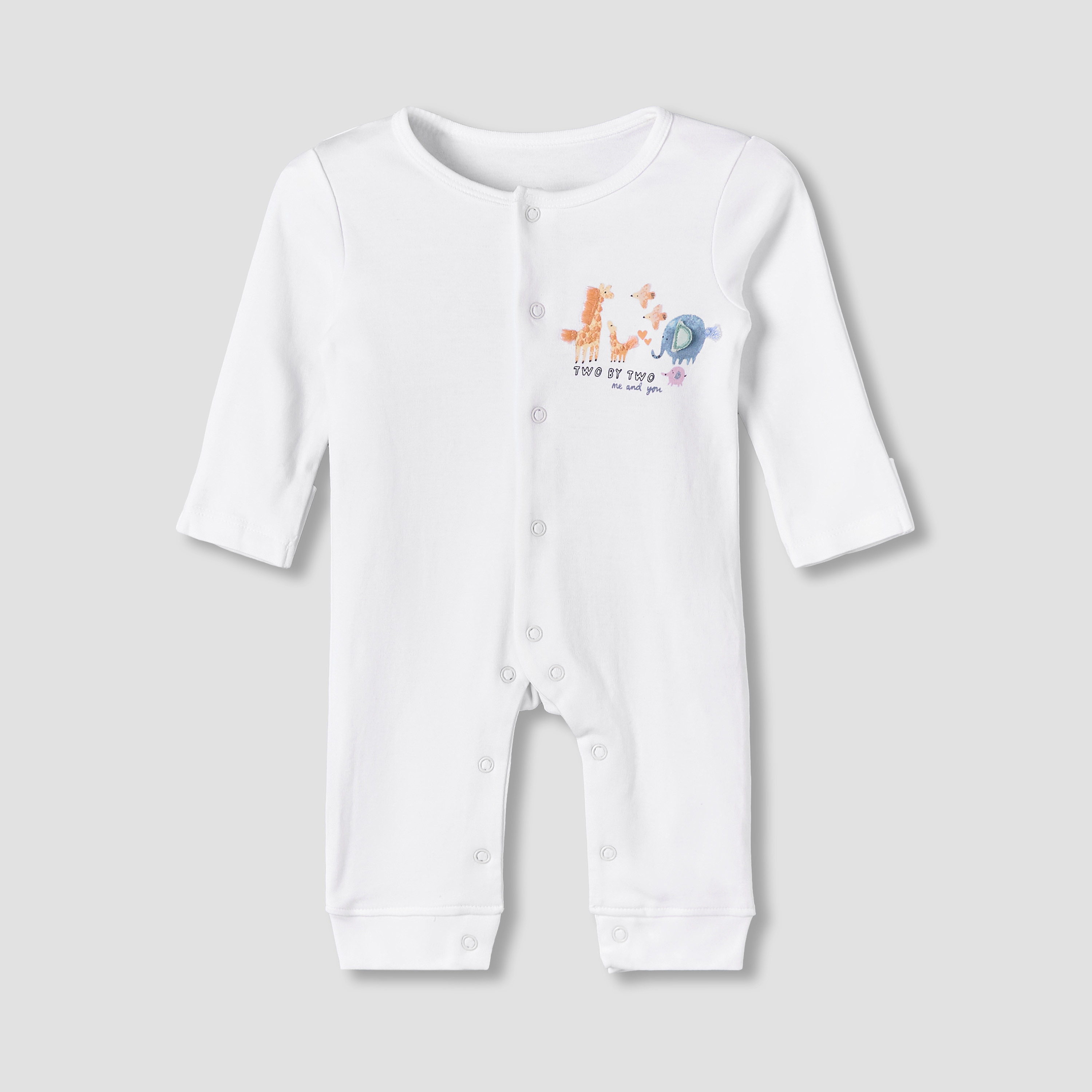 Pack of 3 Juniors Cotton Long Sleeve Sleepsuit with Safari Print-promo_babyshop_Buy2for115_QAT130126-image-4