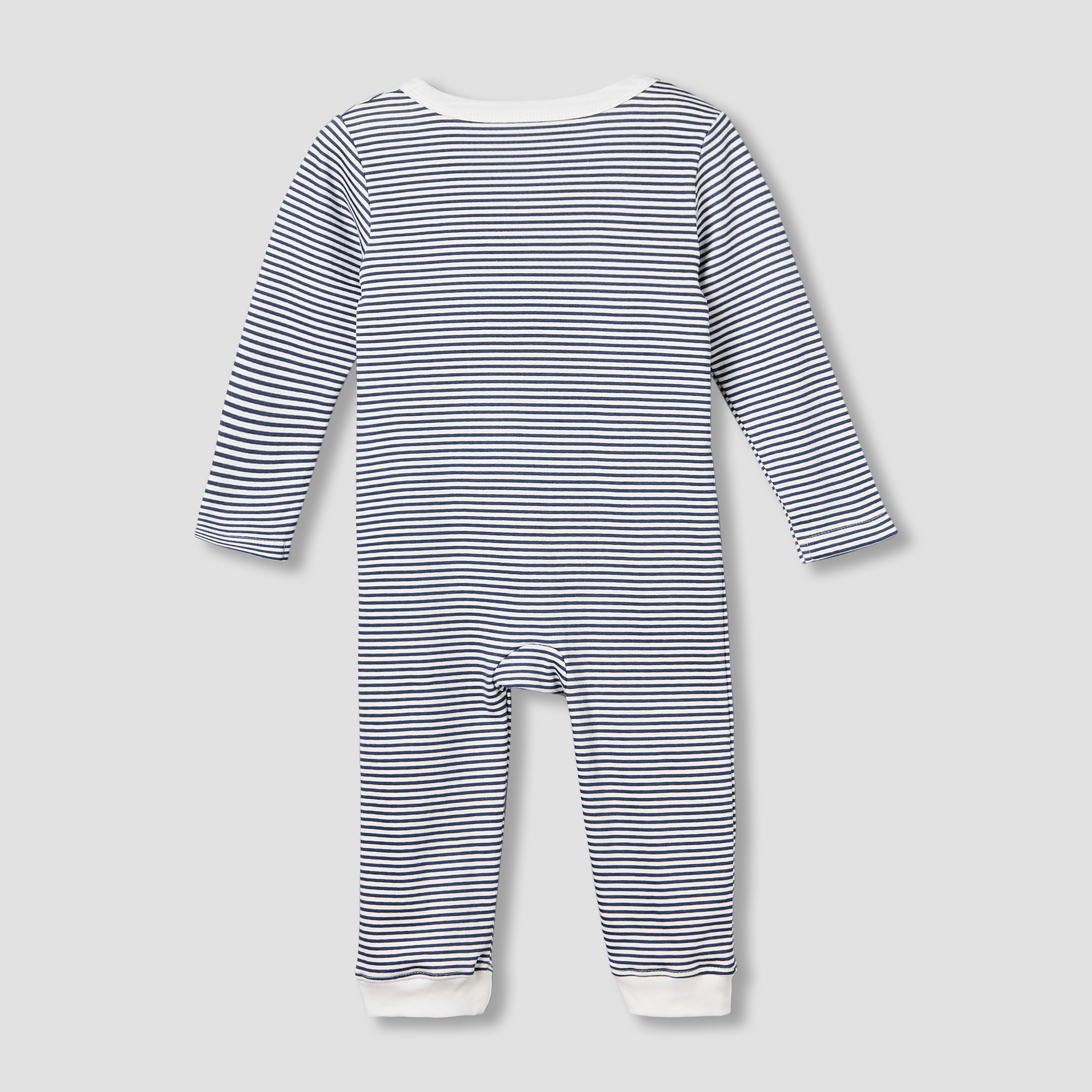 بدلات نوم قطن بطبعات قوارب بياقة مستديرة وأكمام طويلة من جونيورز - عبوة 3 قطع-baby-boys-clothing-nightwear-sleepsuits-image-6