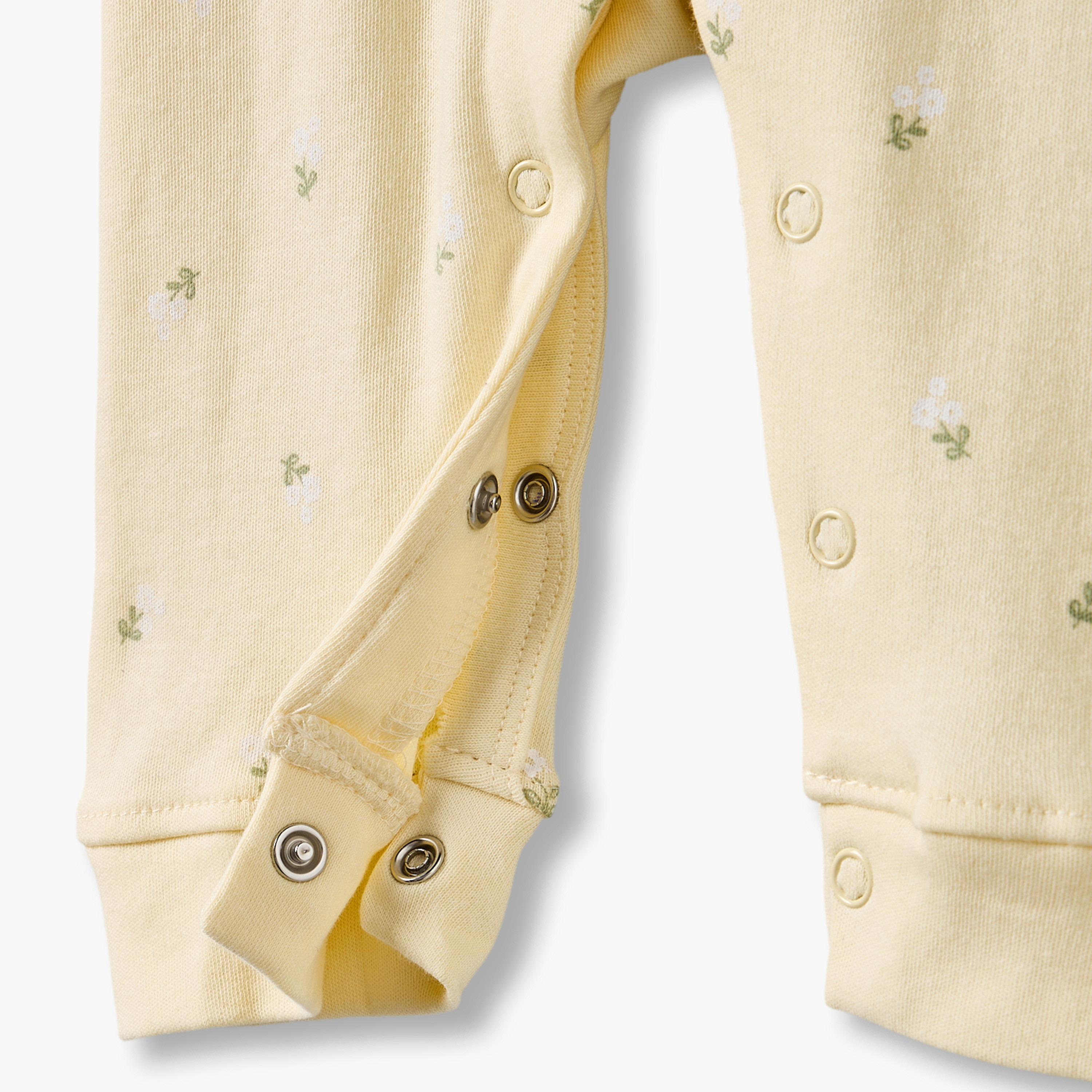 Pack of 3 Juniors Cotton Crew Neck Long Sleeves Sleepsuit with Floral Print-baby-girls-clothing-nightwear-sleepsuits-image-8