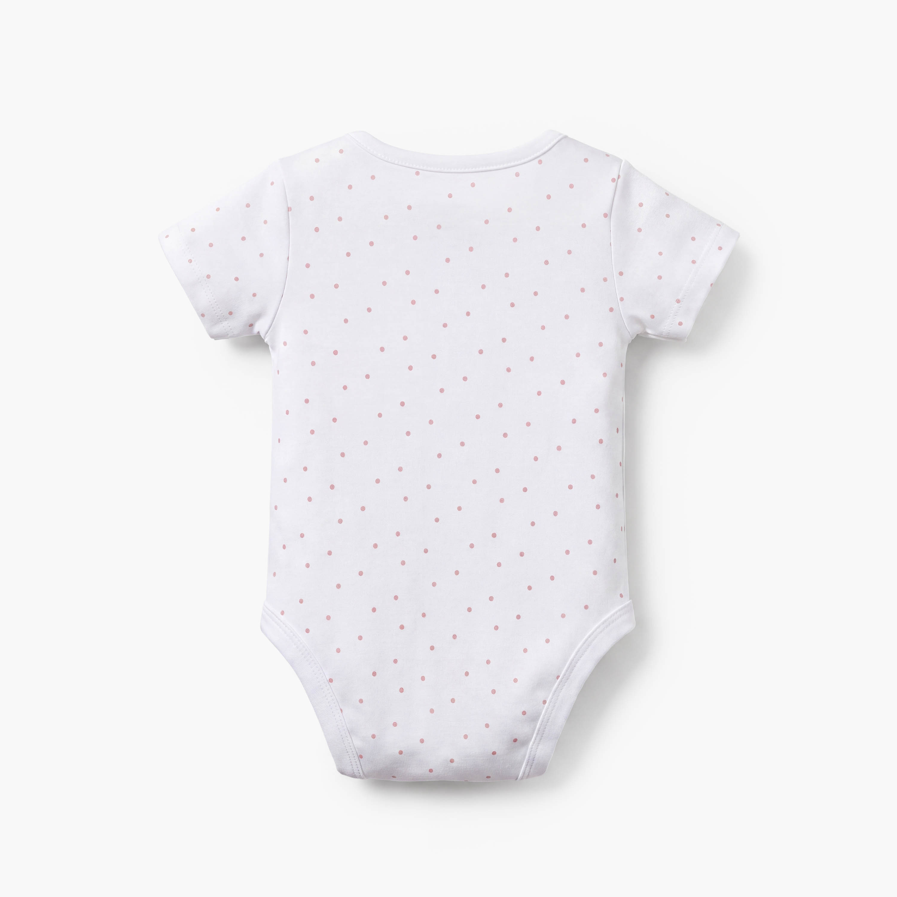 Pack of 5 Juniors Cotton Crew Neck Short Sleeves Bodysuit with Assorted Prints-baby-girls-clothing-bodysuits-image-6