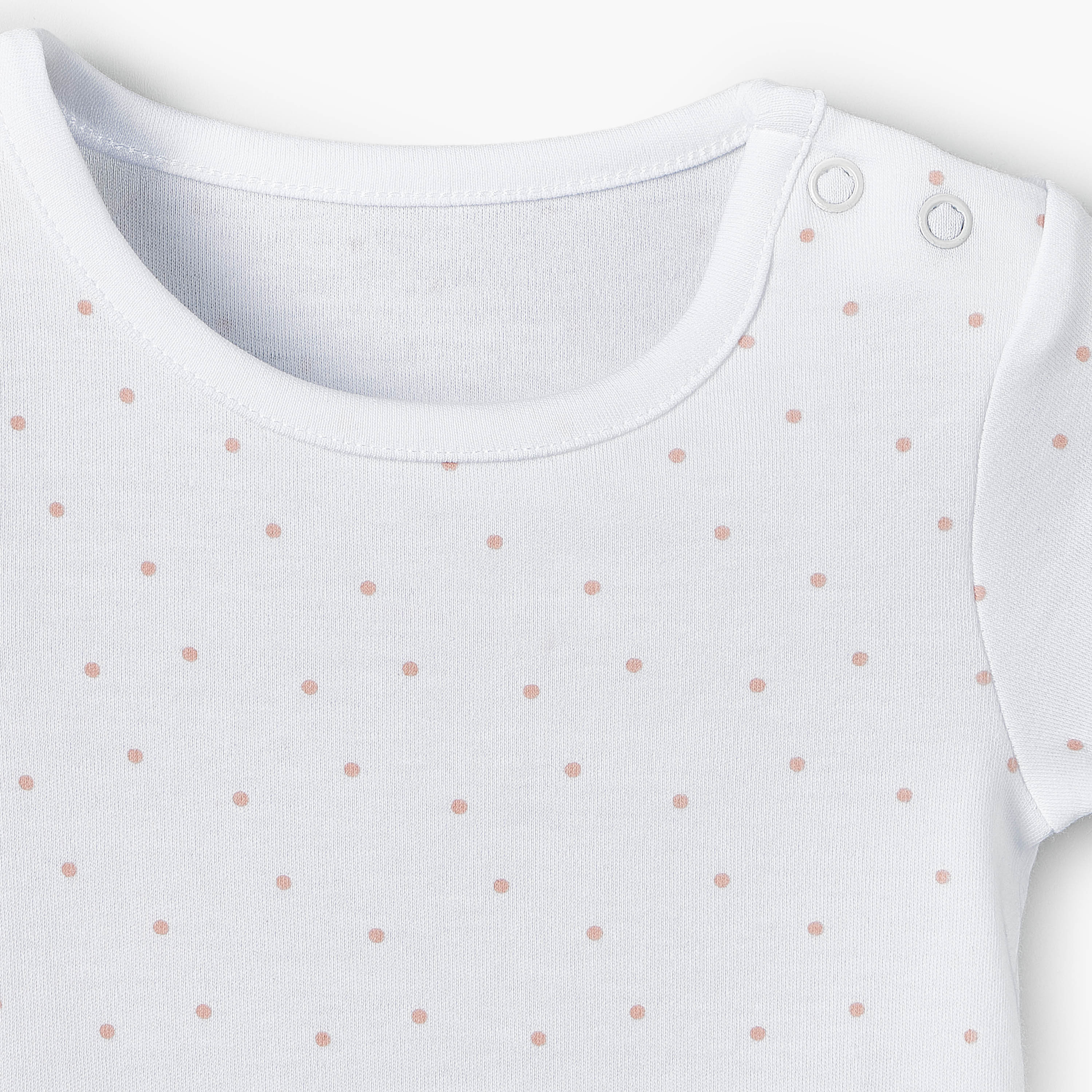 Pack of 5 Juniors Cotton Crew Neck Short Sleeves Bodysuit with Assorted Prints-baby-girls-clothing-bodysuits-image-7
