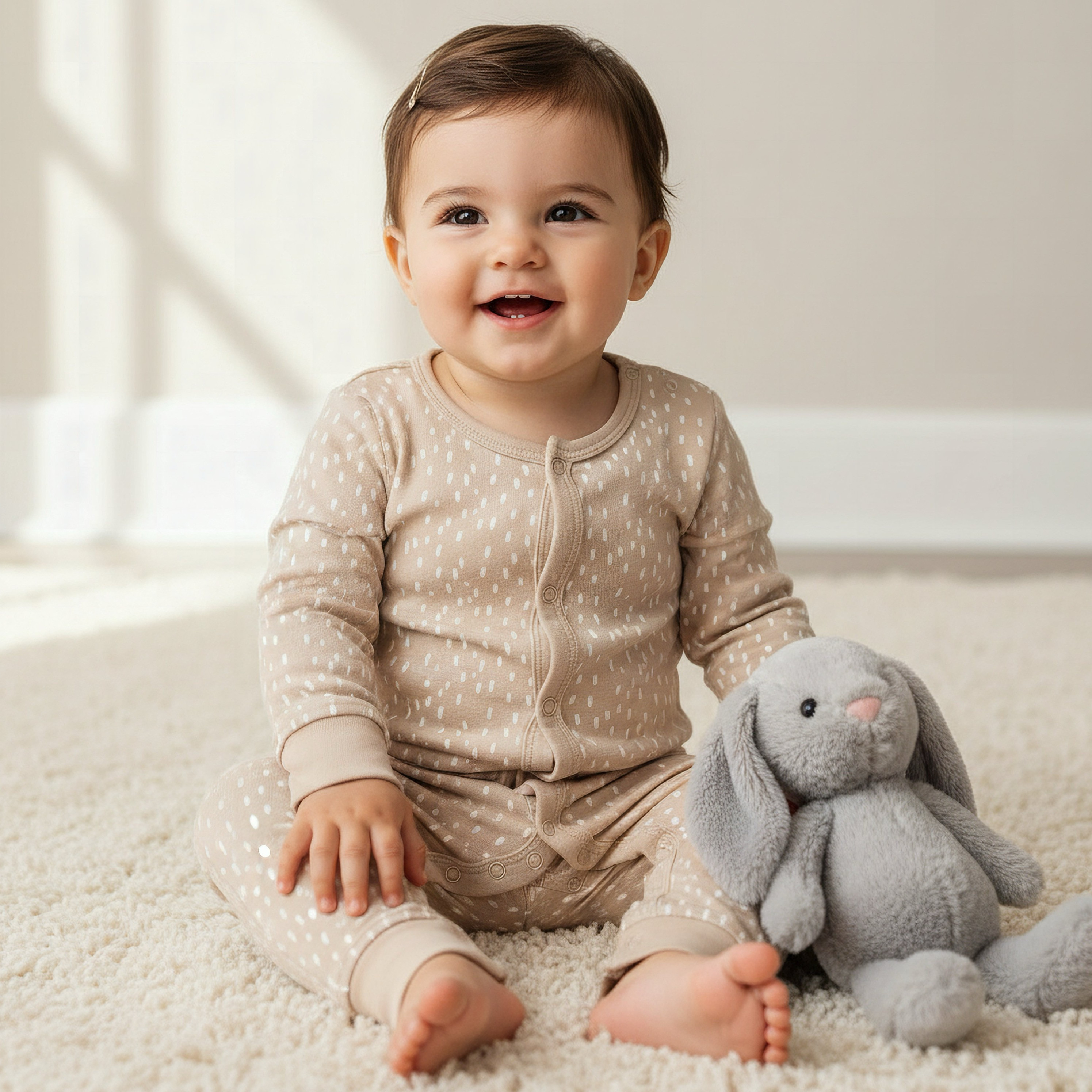 Pack of 3 Juniors Cotton Round Neck Long Sleeves Sleepsuit with Safari Print-baby-boys-clothing-nightwear-sleepsuits-image-2