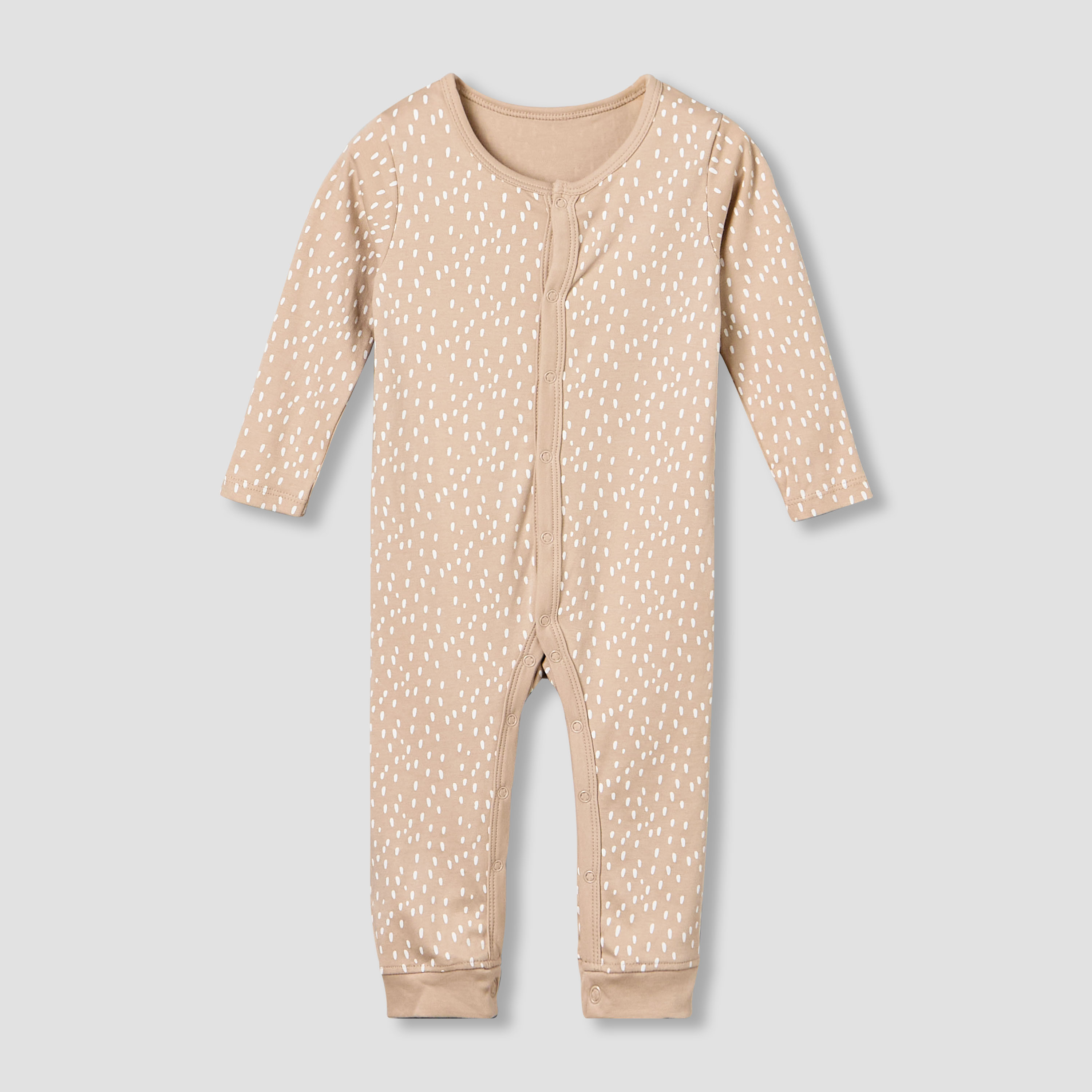 Pack of 3 Juniors Cotton Round Neck Long Sleeves Sleepsuit with Safari Print-baby-boys-clothing-nightwear-sleepsuits-image-3