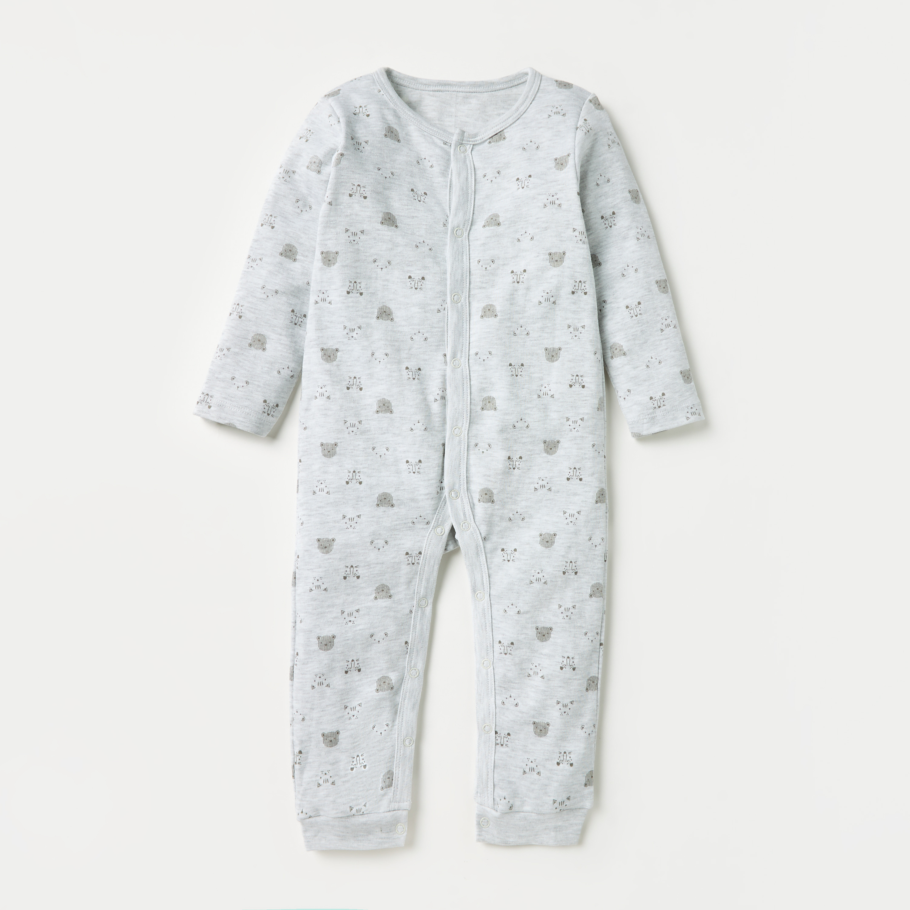 طقم بدلة نوم بأكمام طويلة وياقة مستديرة 3 قطع متنوعة من جونيورز-baby-boys-clothing-nightwear-sleepsuits-image-2