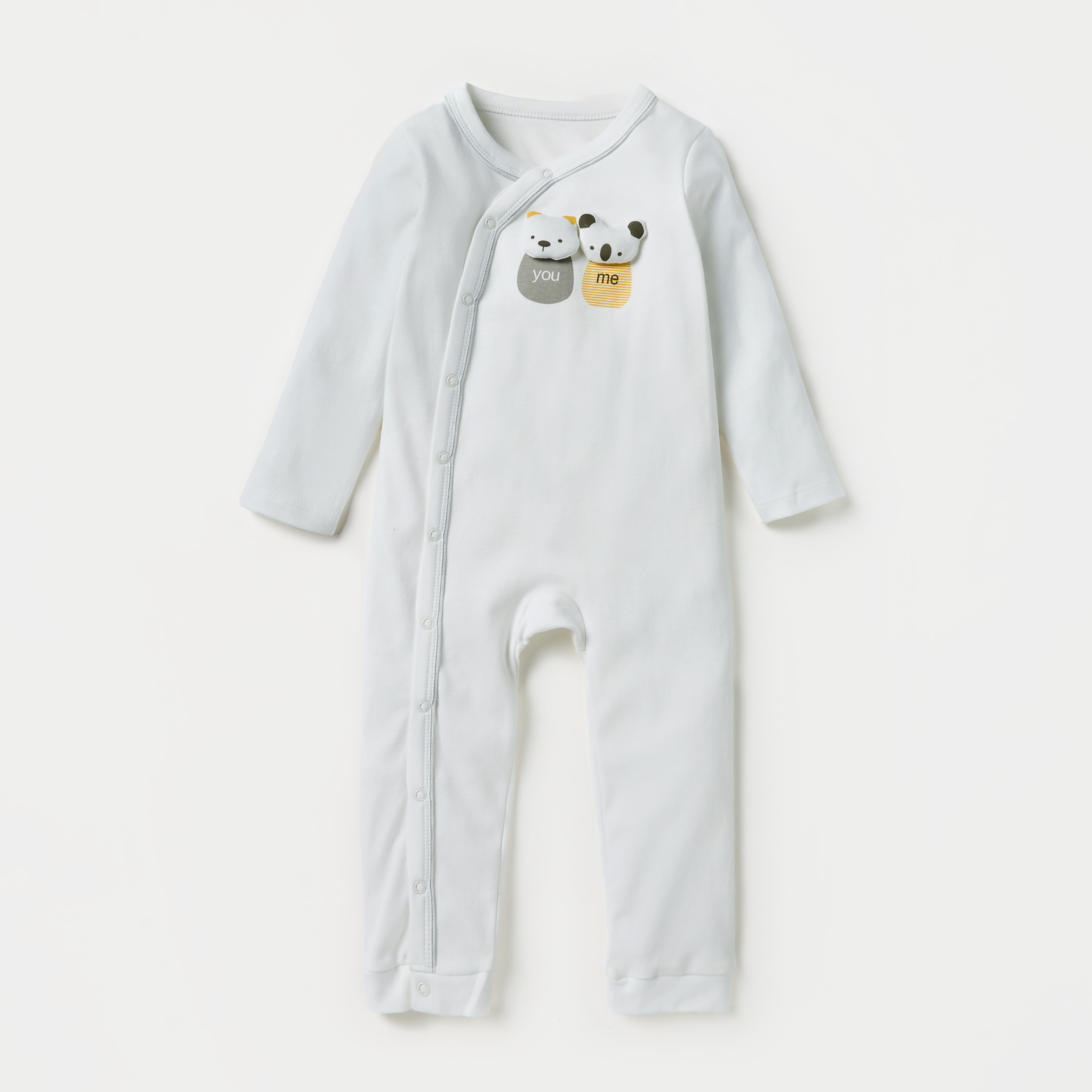 طقم بدلة نوم بأكمام طويلة وياقة مستديرة 3 قطع متنوعة من جونيورز-baby-boys-clothing-nightwear-sleepsuits-image-4