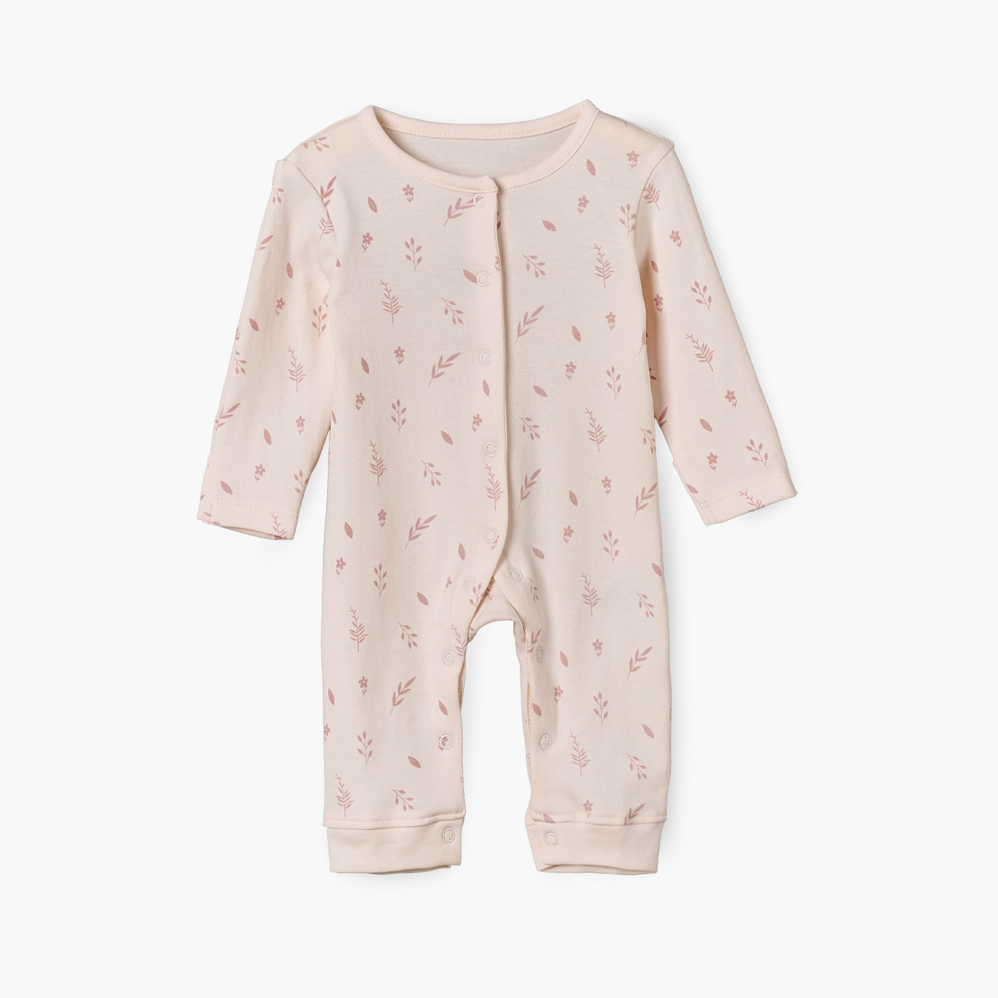 Pack of 3 Juniors Cotton Crew Neck Long Sleeves Sleepsuit with Fox Print-baby-girls-clothing-nightwear-sleepsuits-image-4
