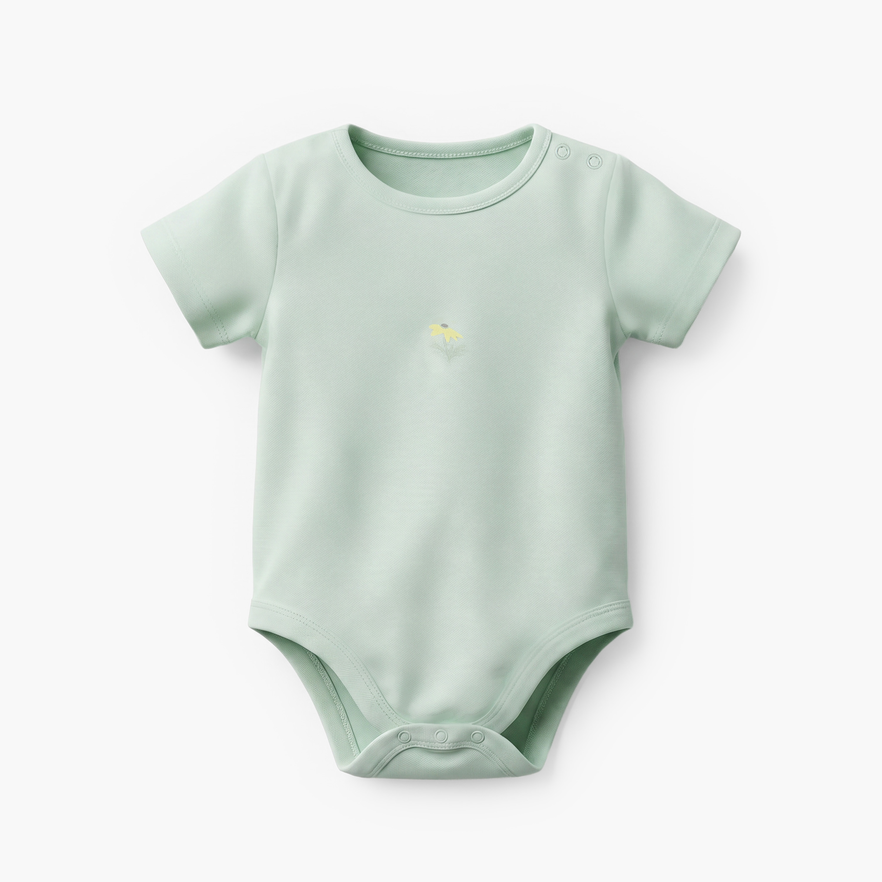 Pack of 5 Juniors Cotton Crew Neck Short Sleeves Bodysuit with Floral Print-baby-girls-clothing-bodysuits-image-3