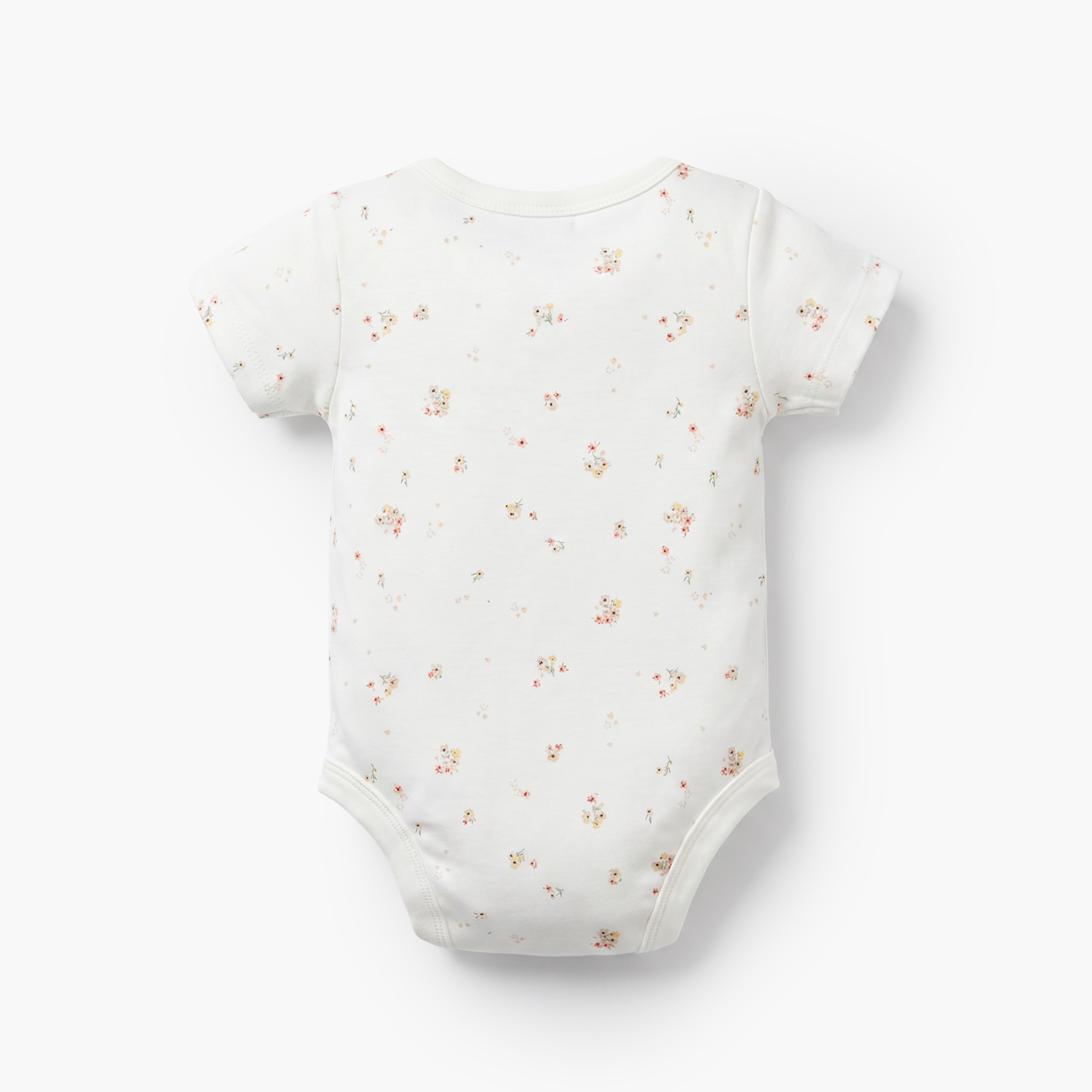Pack of 5 Juniors Cotton Crew Neck Short Sleeves Bodysuit with Floral Print-baby-girls-clothing-bodysuits-image-6