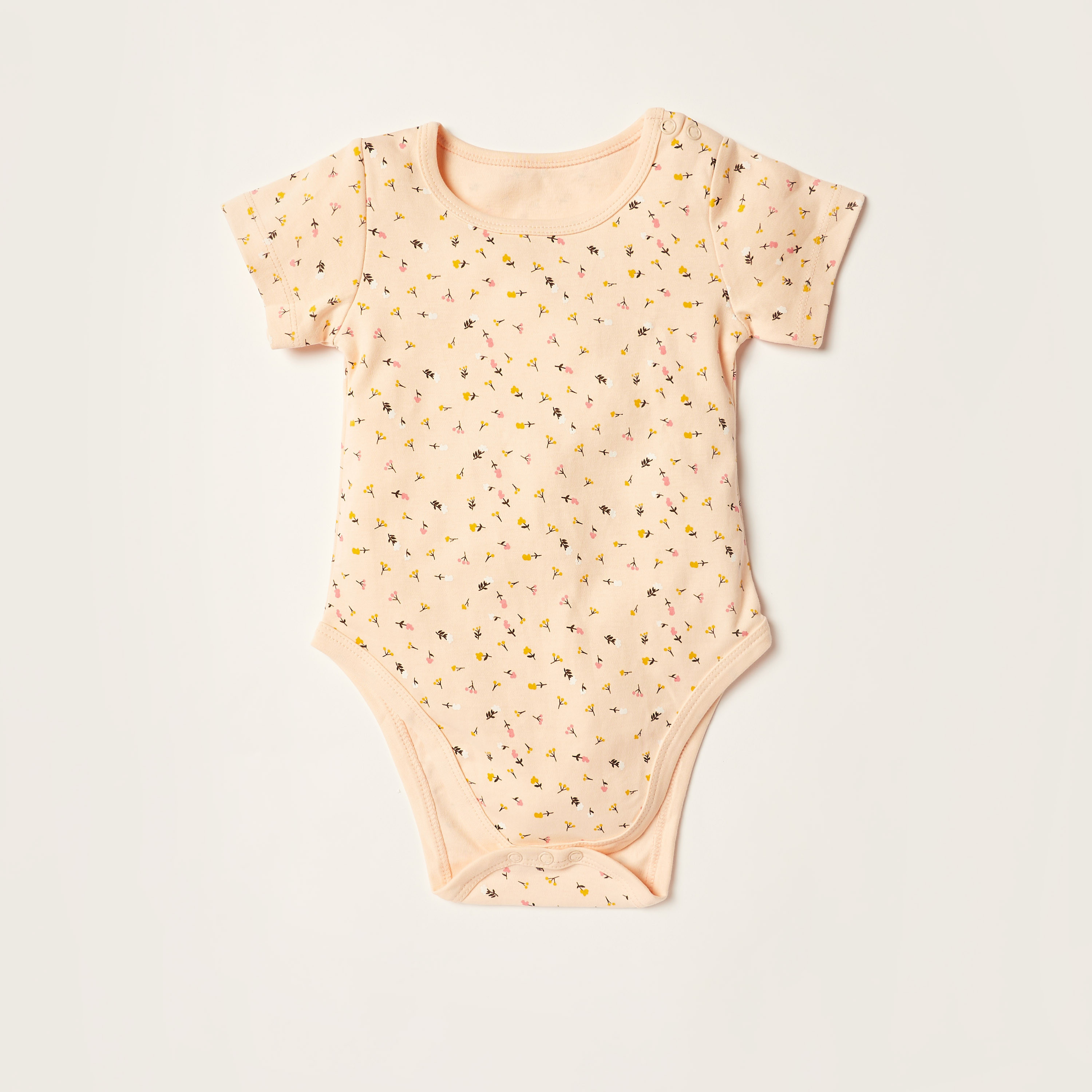 بودي سوت بأكمام قصيرة وطبعات أزهار من جونيورز- طقم من 5 قطع-baby-boys-clothing-multipacks-image-3