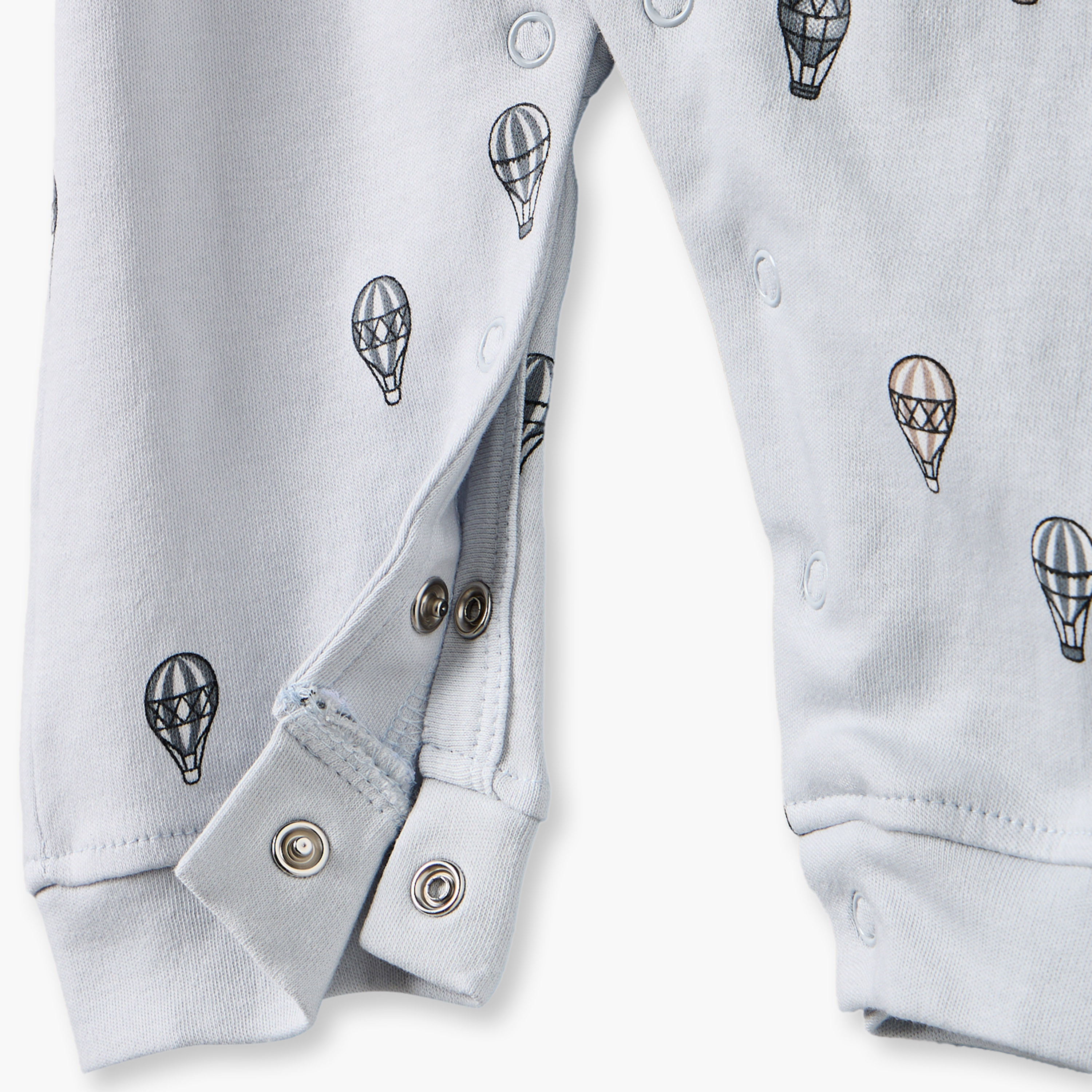 Pack of 3 Juniors Cotton Crew Neck Long Sleeves Sleepsuit with Hot Air Balloon Print-baby-boys-clothing-nightwear-sleepsuits-image-8
