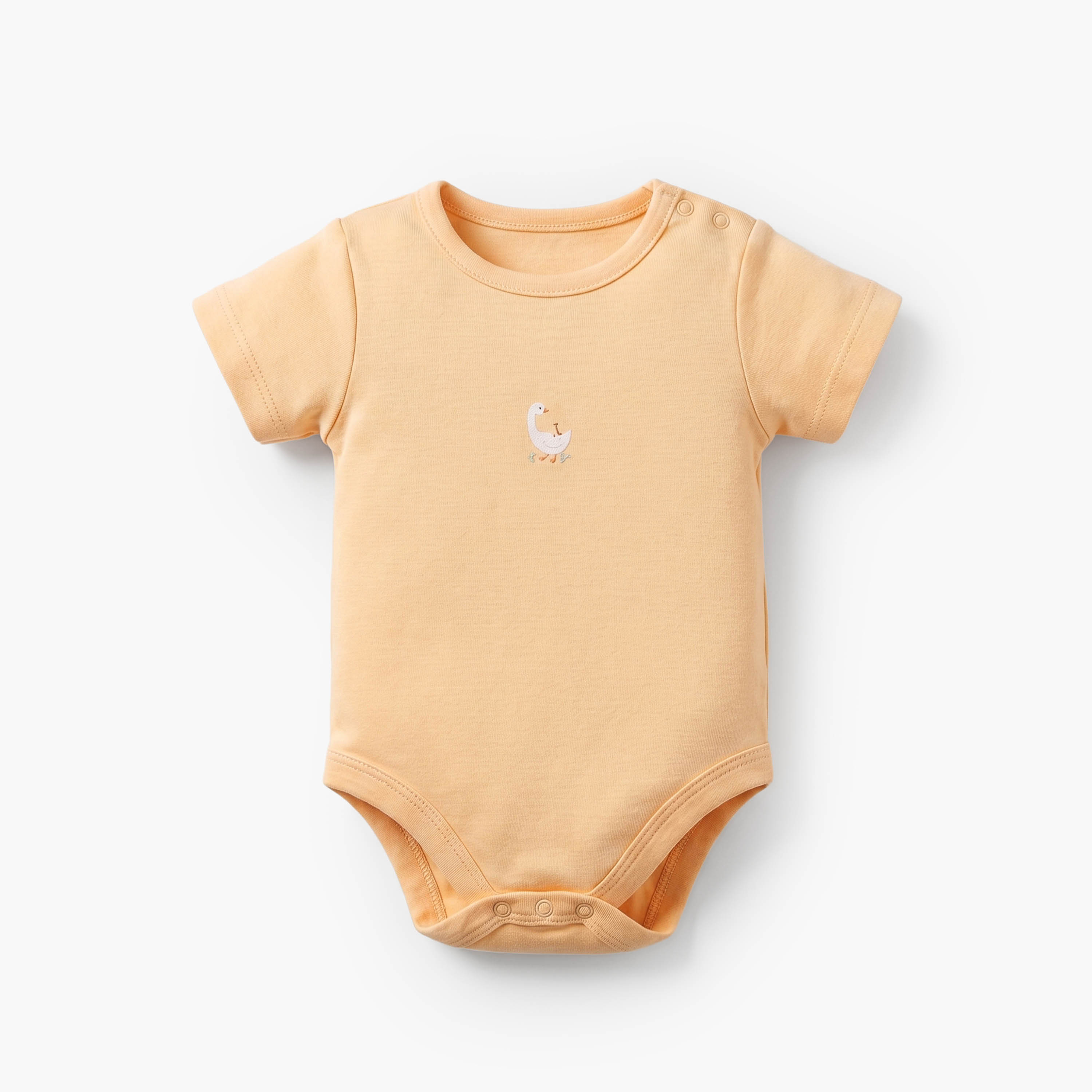Pack of 5 Juniors Crew Neck Short Sleeves Bodysuit with Duck Print-baby-boys-clothing-bodysuits-image-2