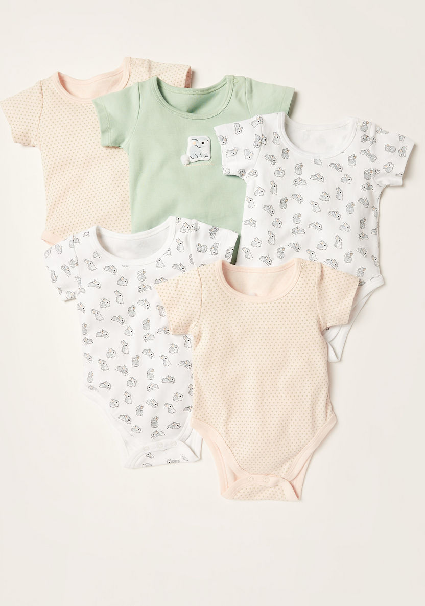 Juniors Assorted Bodysuit with Short Sleeves - Set of 5-Multipacks-image-0