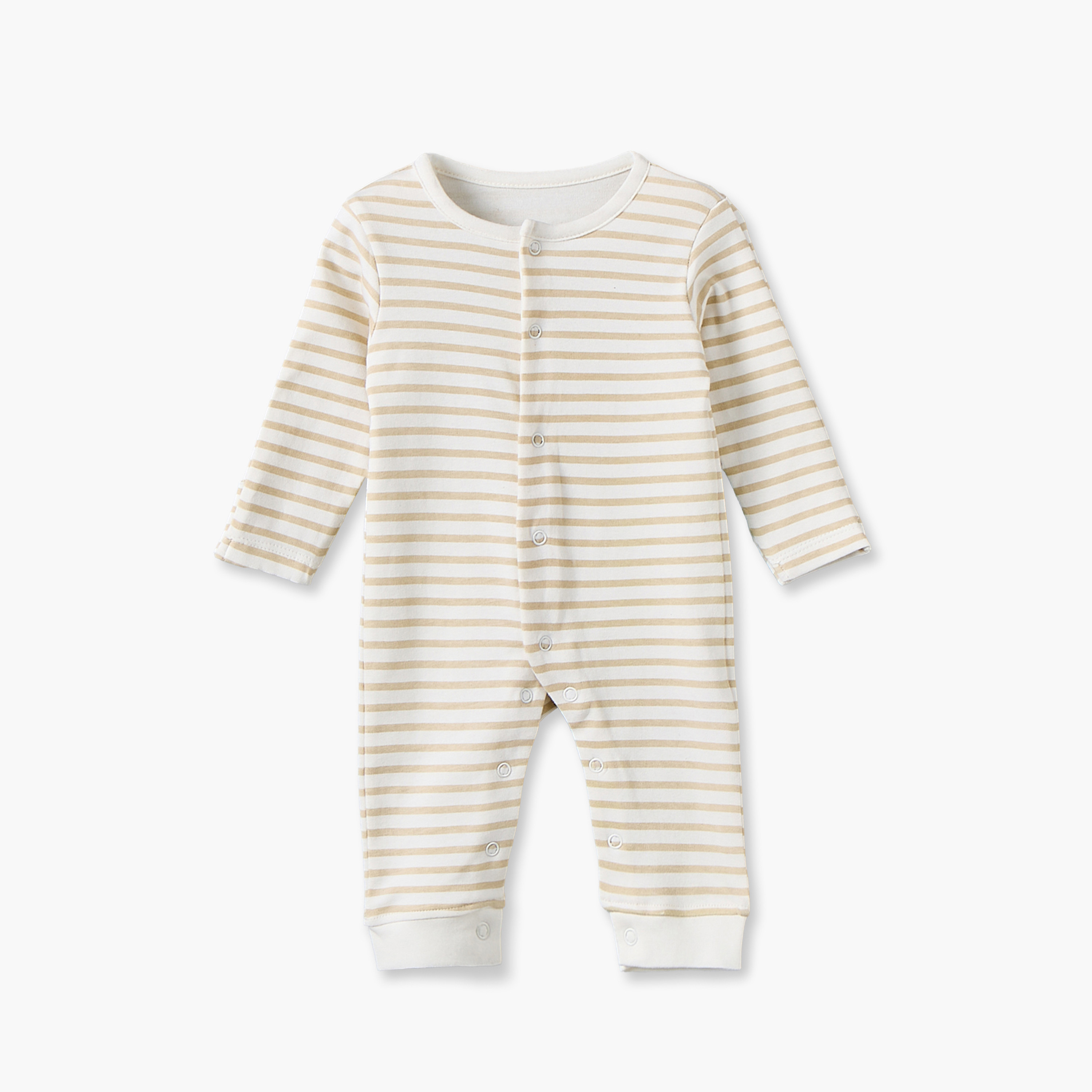 طقم بدلات نوم قطن بأكمام طويلة ورقبة ضيقة وطبعات متنوعة من جونيورز - عبوة من 3 قطع-baby-boys-clothing-nightwear-sleepsuits-image-3