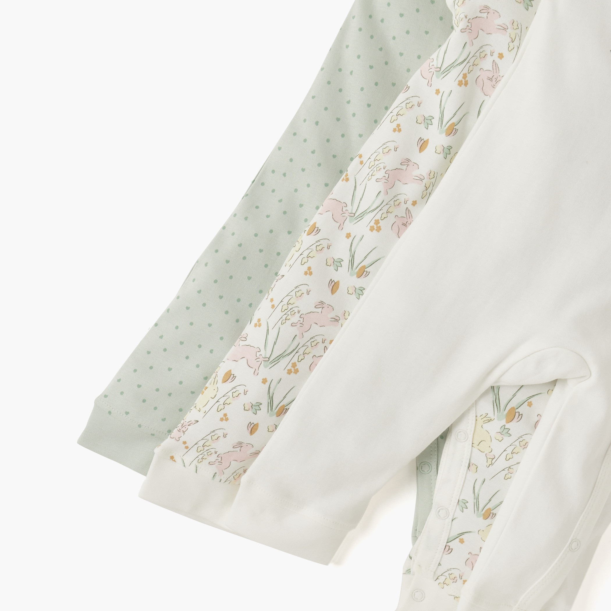 Juniors Assorted Sleepsuit with Long Sleeves and Button Closure - Set of 3-baby-girls-clothing-nightwear-sleepsuits-image-6