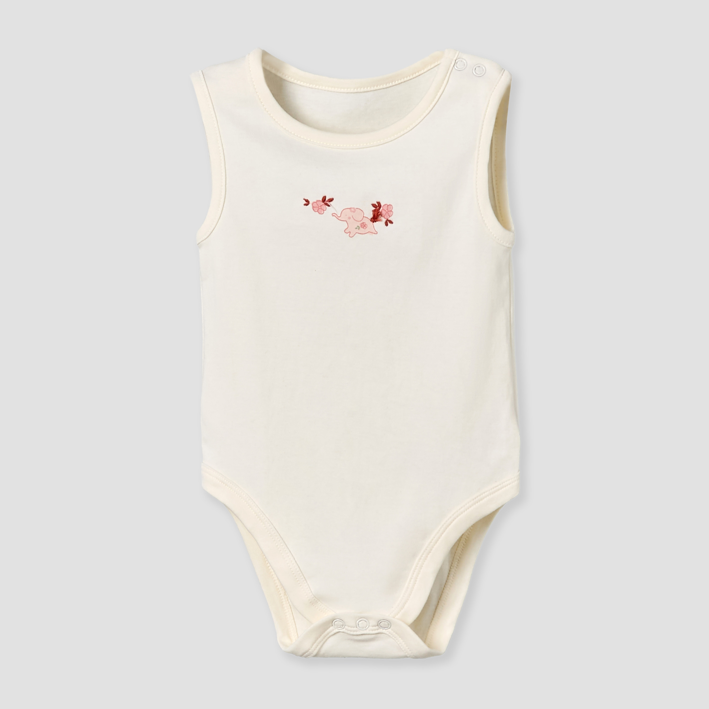 Pack of 5 Juniors Cotton Round Neck Sleeveless Bodysuit with Print-baby-girls-clothing-multipacks-image-7