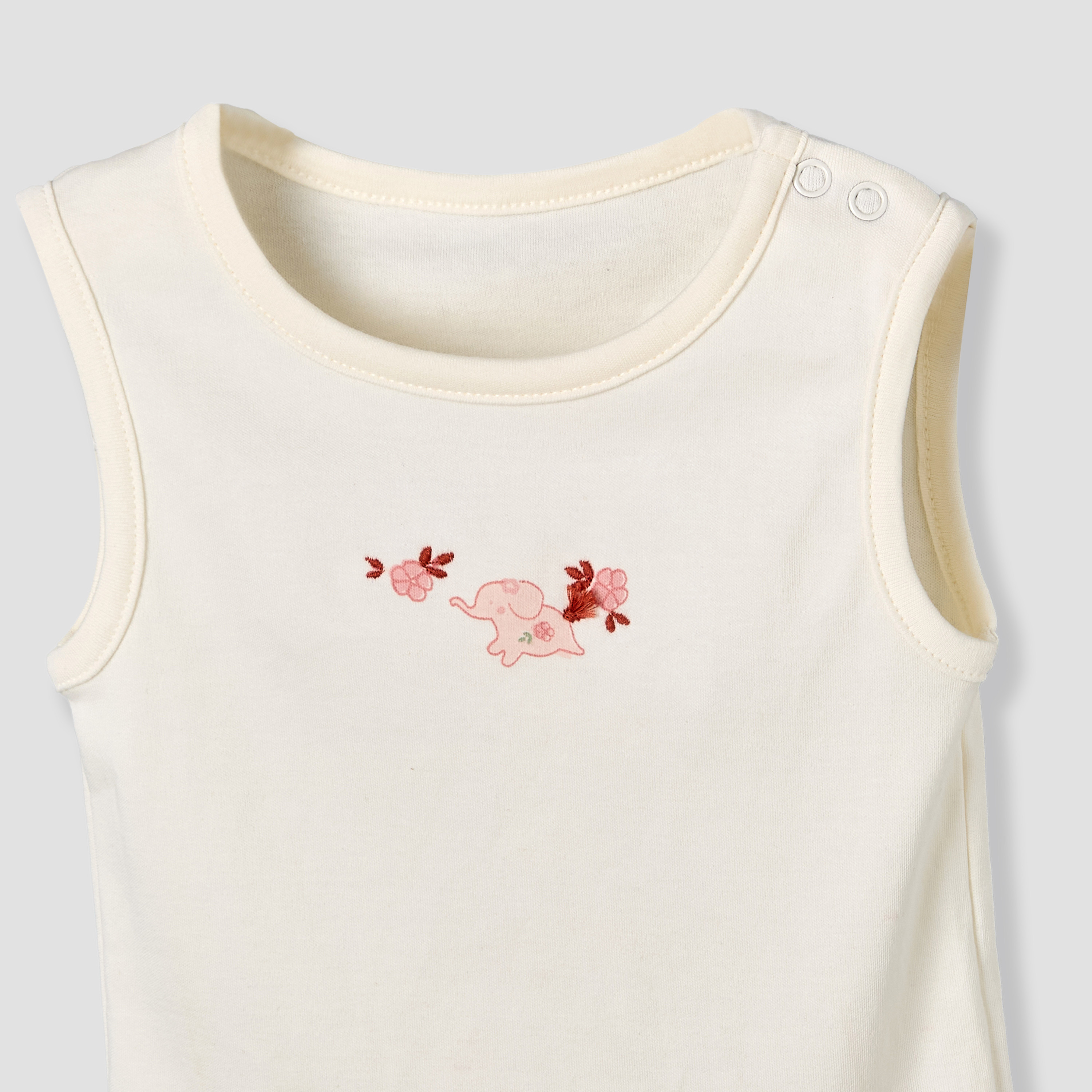 Pack of 5 Juniors Cotton Round Neck Sleeveless Bodysuit with Print-baby-girls-clothing-multipacks-image-8