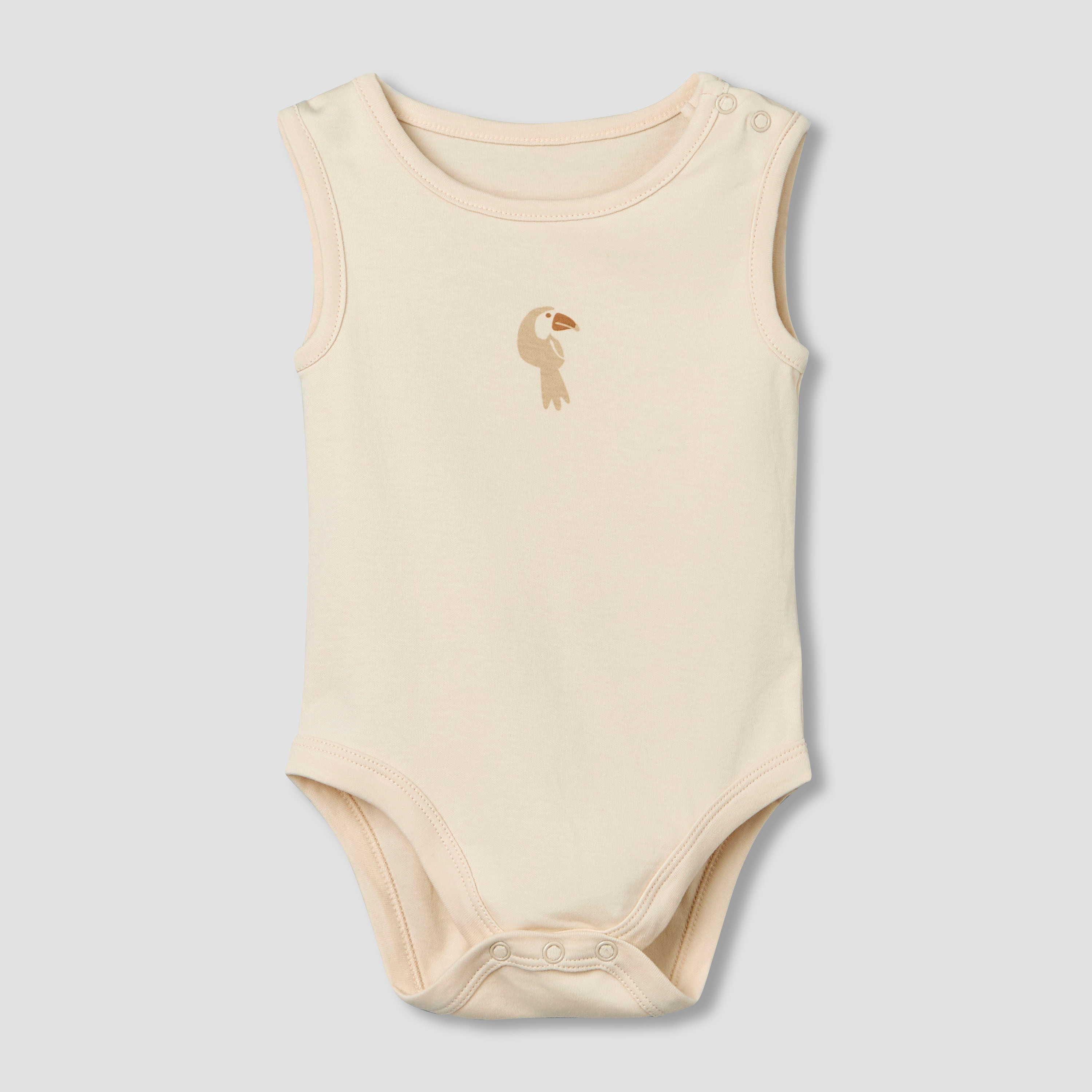 Pack of 5 Juniors Round Neck Sleeveless Bodysuit with Print-baby-boys-clothing-bodysuits-image-3