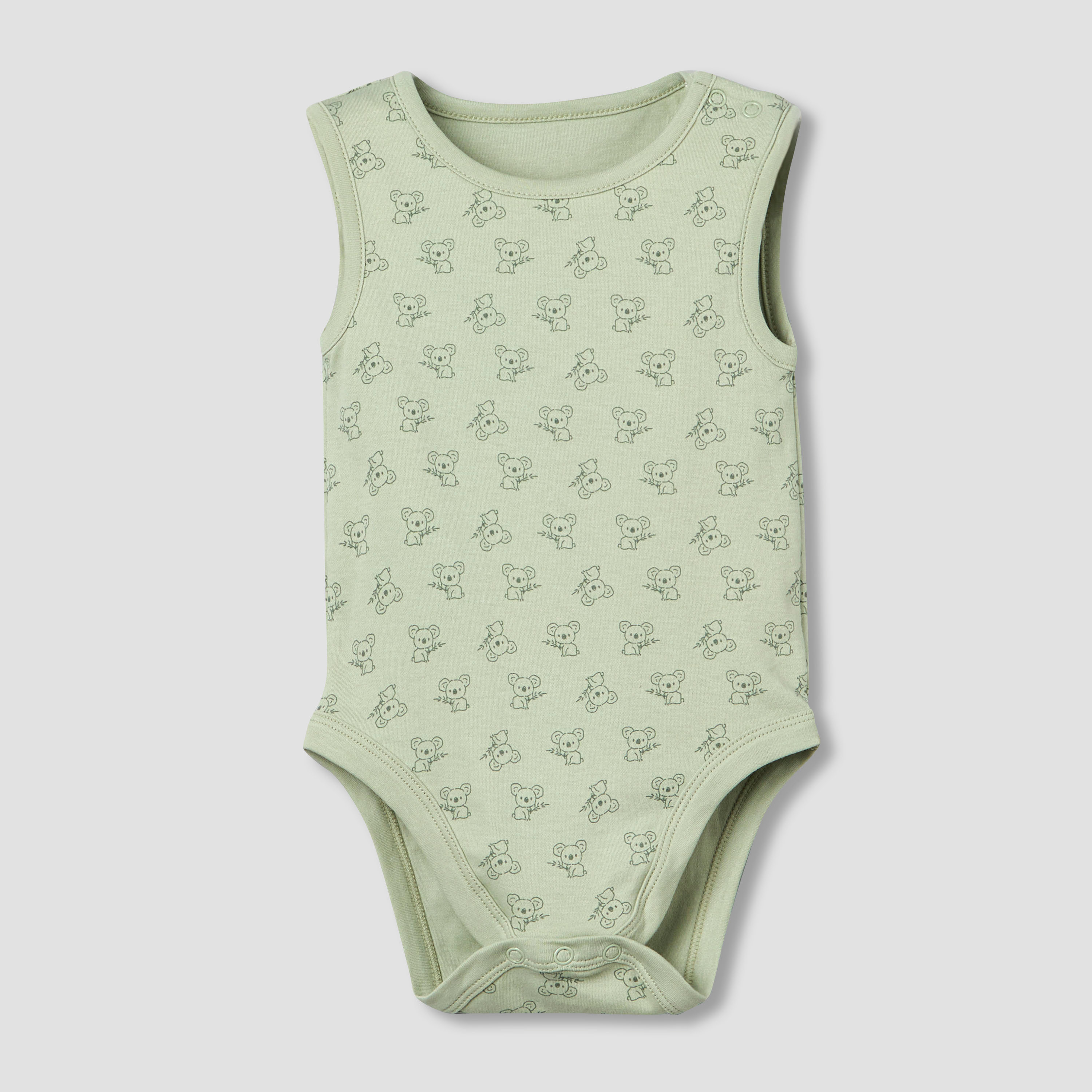 Pack of 5 Juniors Round Neck Sleeveless Bodysuit with Print-baby-boys-clothing-bodysuits-image-4